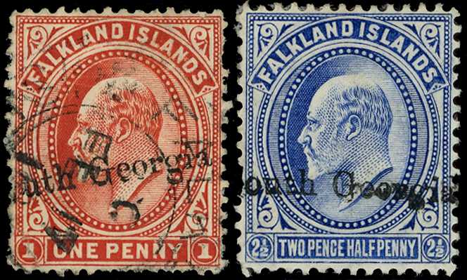 1904-12 1d vermilion (minor perf damage)...