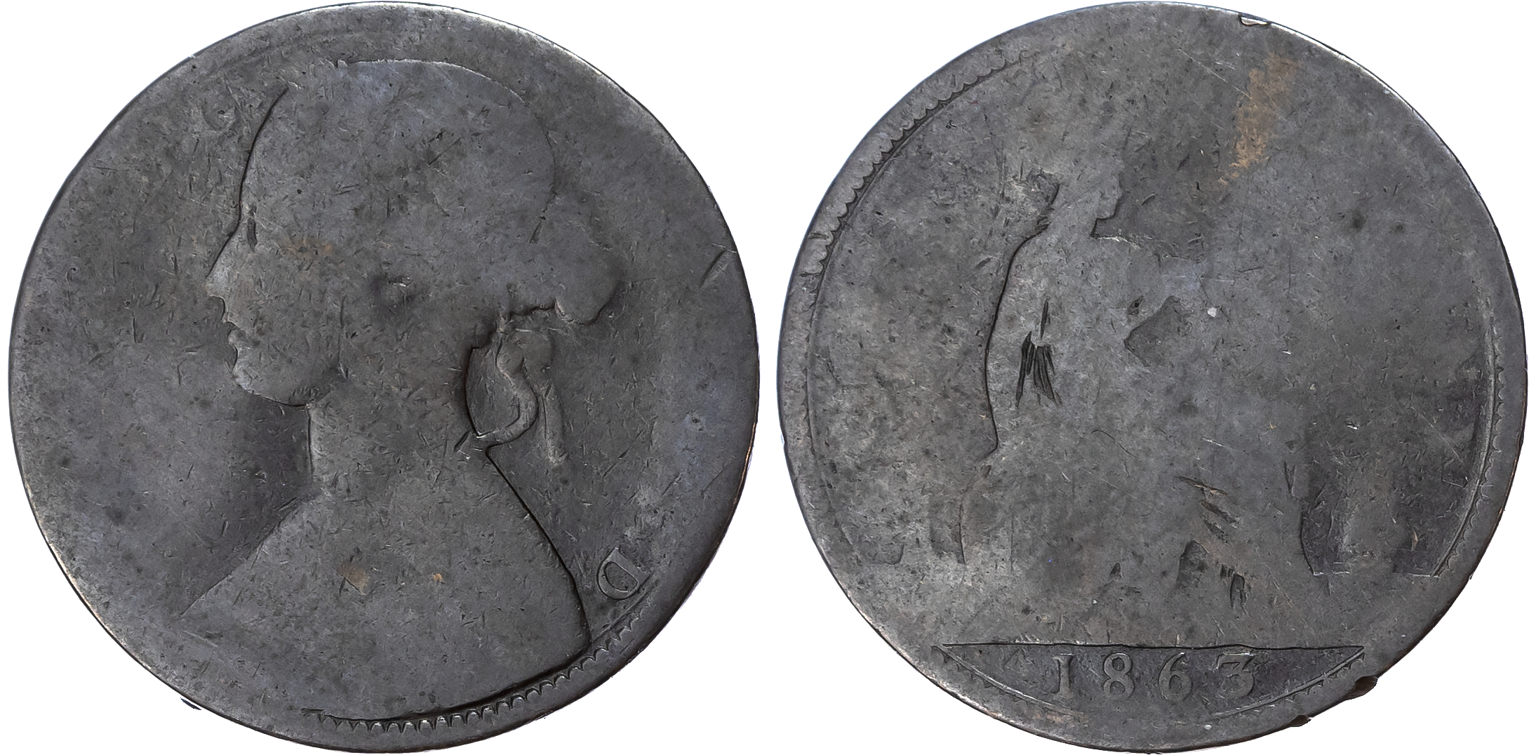 Victoria (1837-1901), Penny, 1863