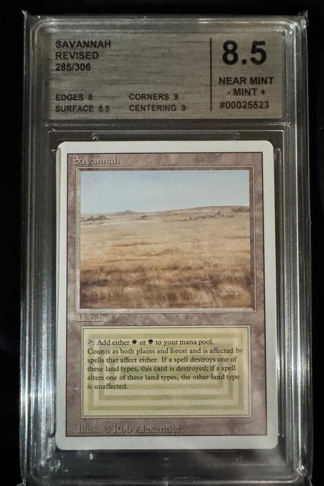 Magic The Gathering - Savannah - Revised - CMG 8.5
