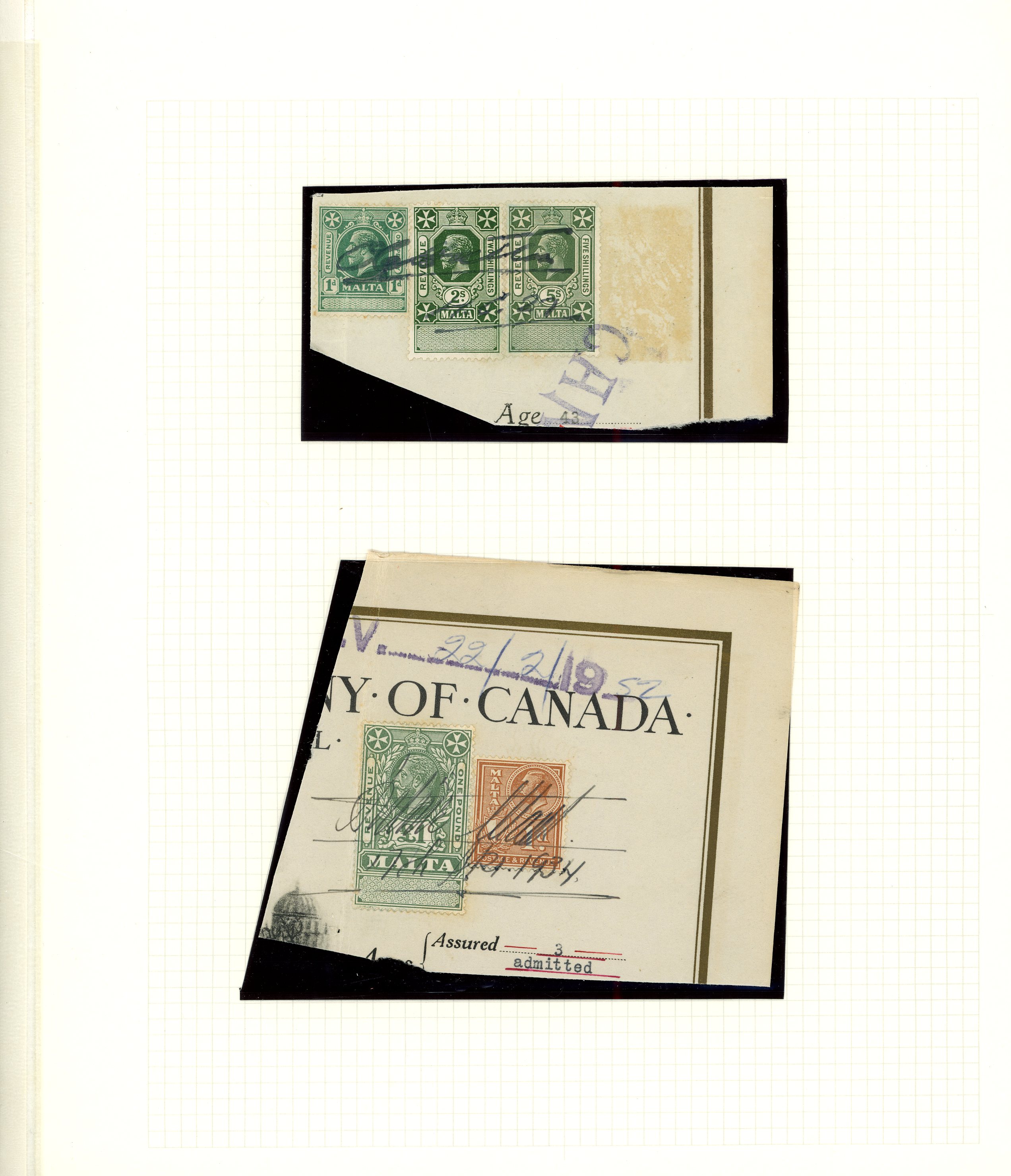 1899-1955 collection on pages, covering...