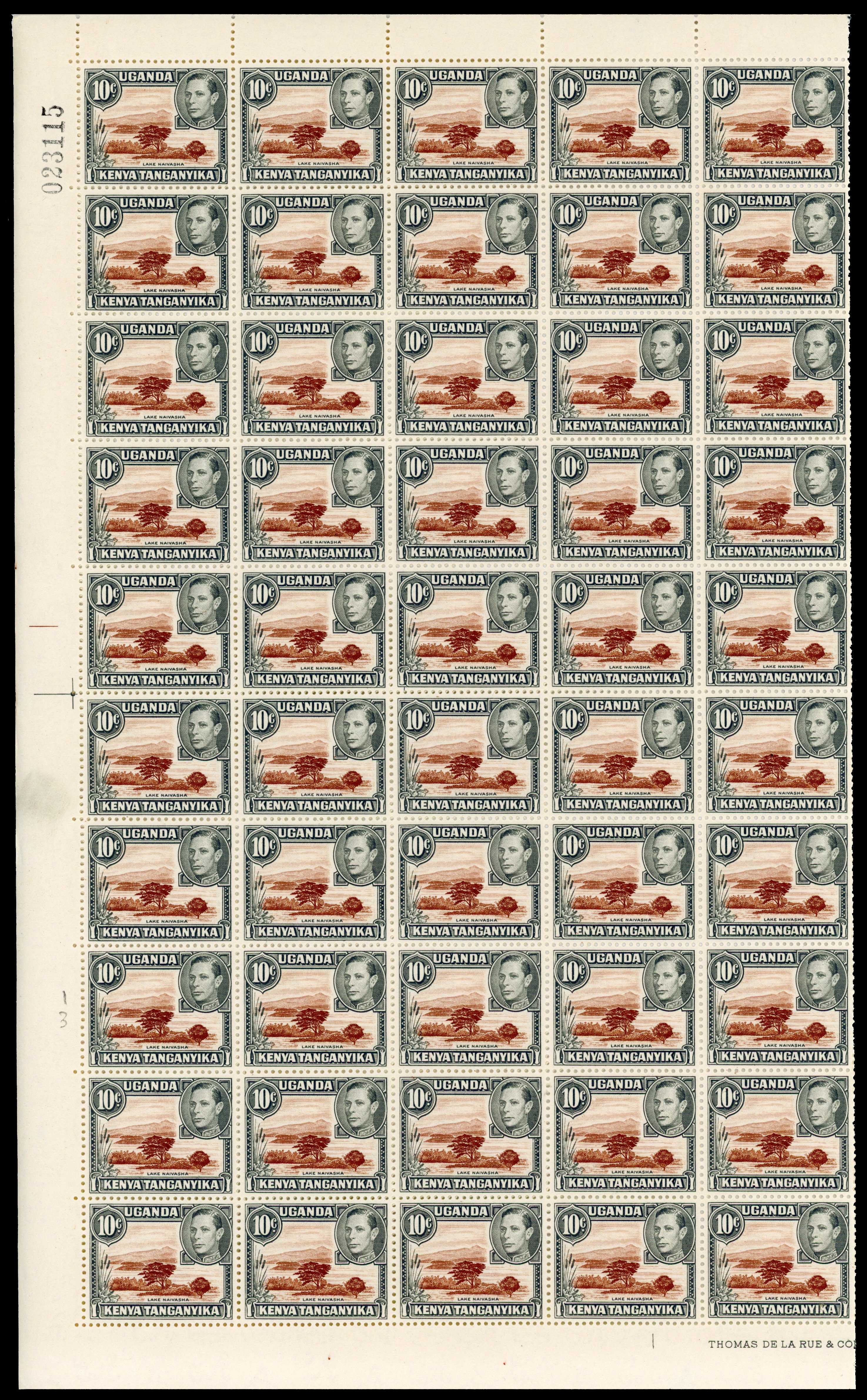 KUT SG 136 sheet mint