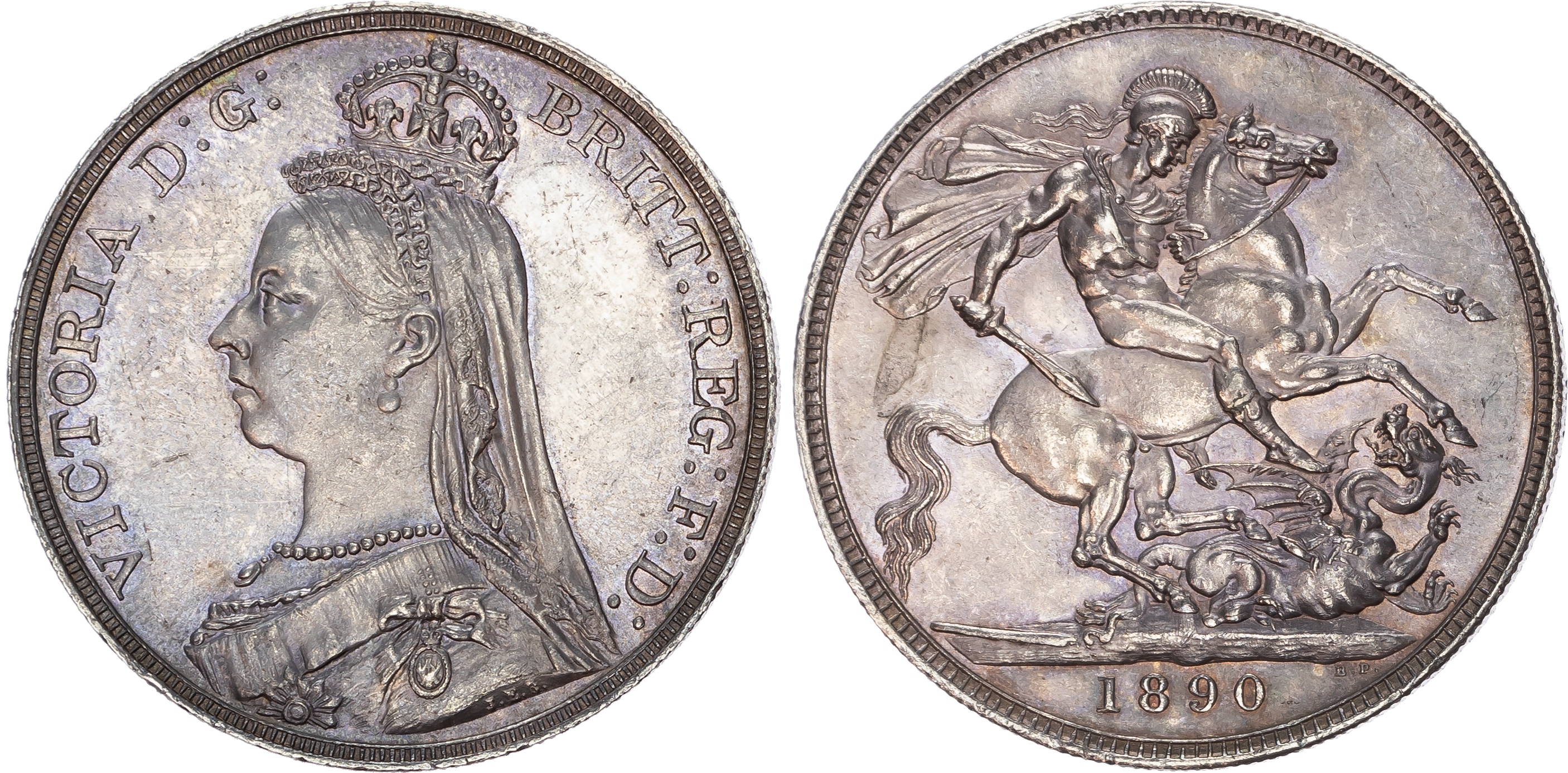 Victoria (1837-1901), Crown, 1890