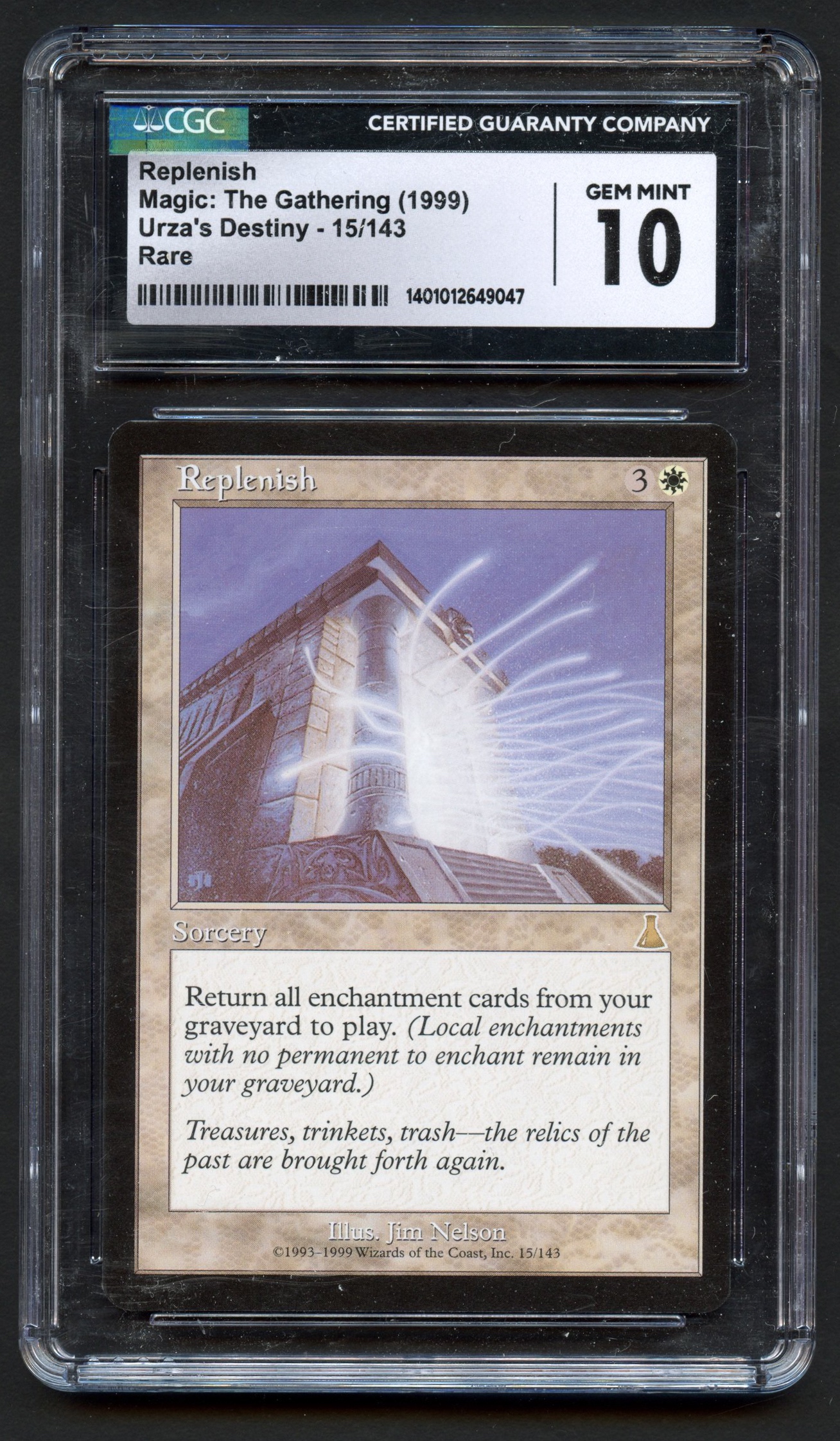 CGC 10 Replenish - Urza's Destiny Gem Mint 10