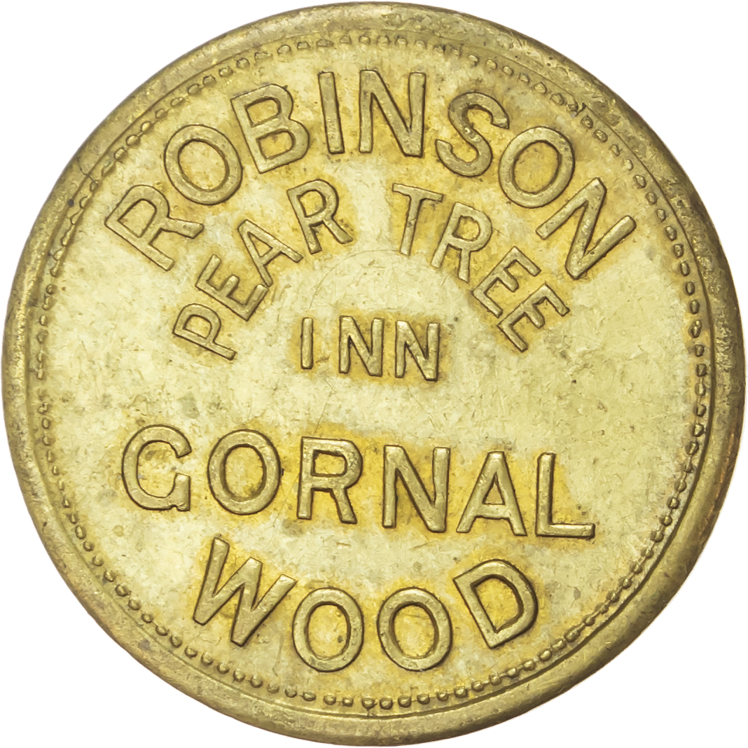 Lot of 8 coins - West Mids. Dudley Gornal Wood, Bulls Head, 1½d. 28.75mm. Hampton & Dudley VF ; Gornal Wood, Limerick Inn...