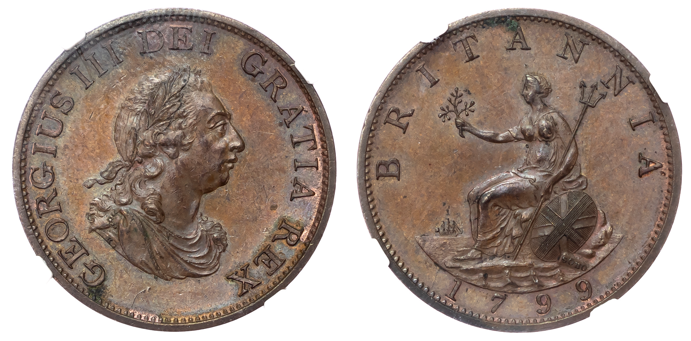 George III (1760-1820) Pattern Halfpenny, 1799, third issue, Soho mint, Birmingham.