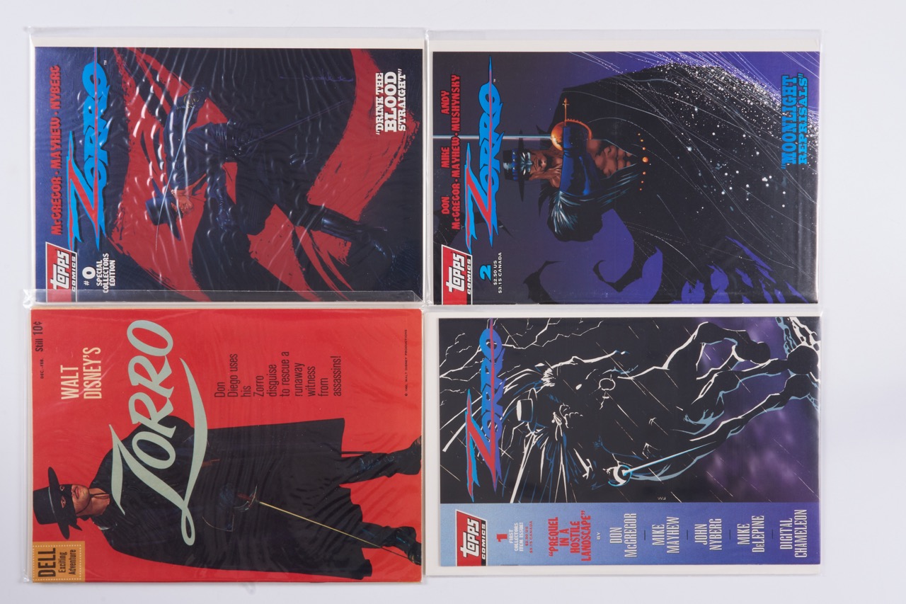 Zorro #0-#11 & Dell Zorro #12 (Topps Comics/Dell 1960-1994) Bundle of 13