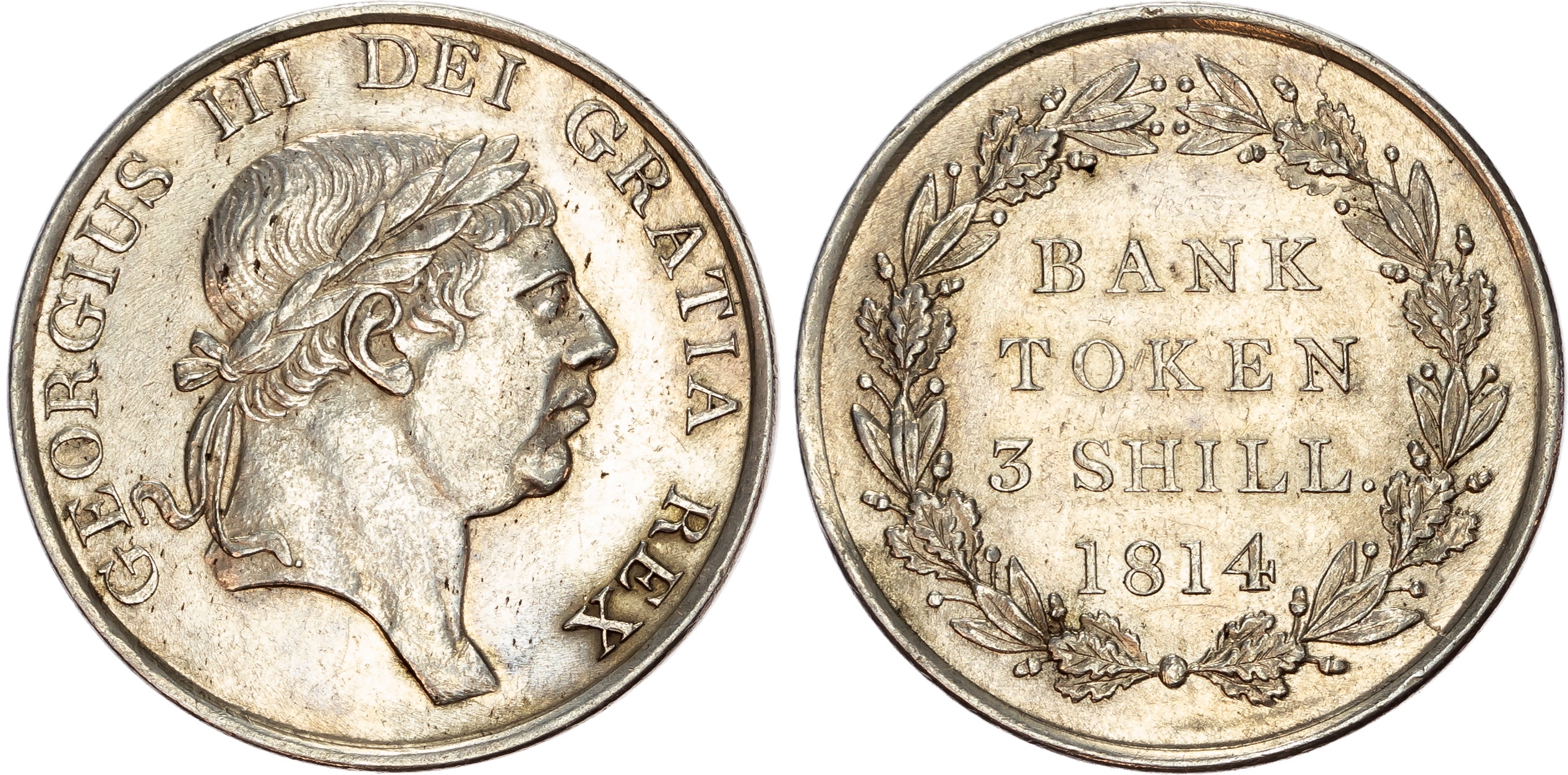 George III (1760-1820), Bank of England, Three-Shillings, 1814