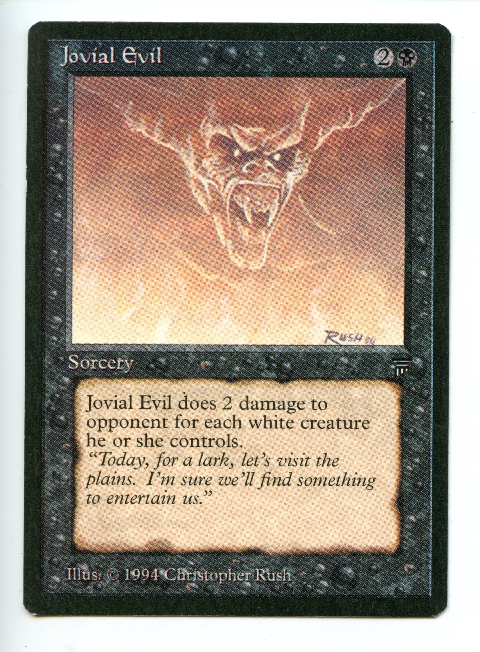 Magic the Gathering - Jovial Evil   - Legends - Moderately Played