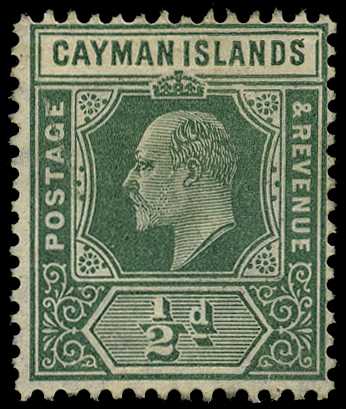 1907 ½d green, watermark MCA, R1/3 LP...