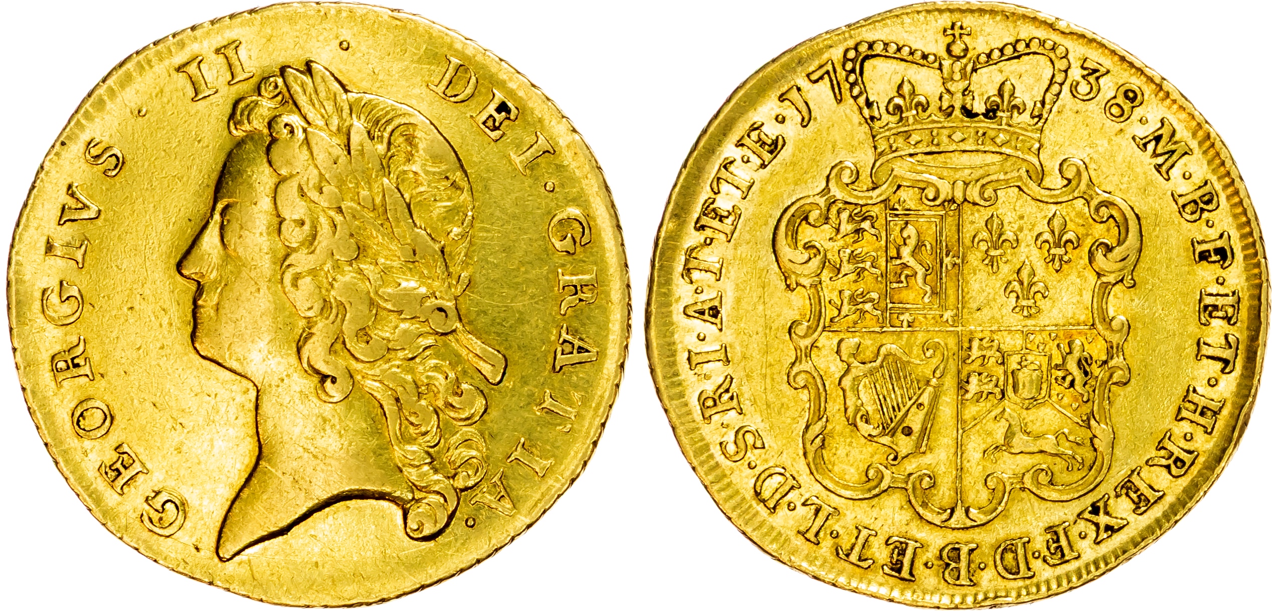 George II (1738-1760), Two-Guineas, 1738