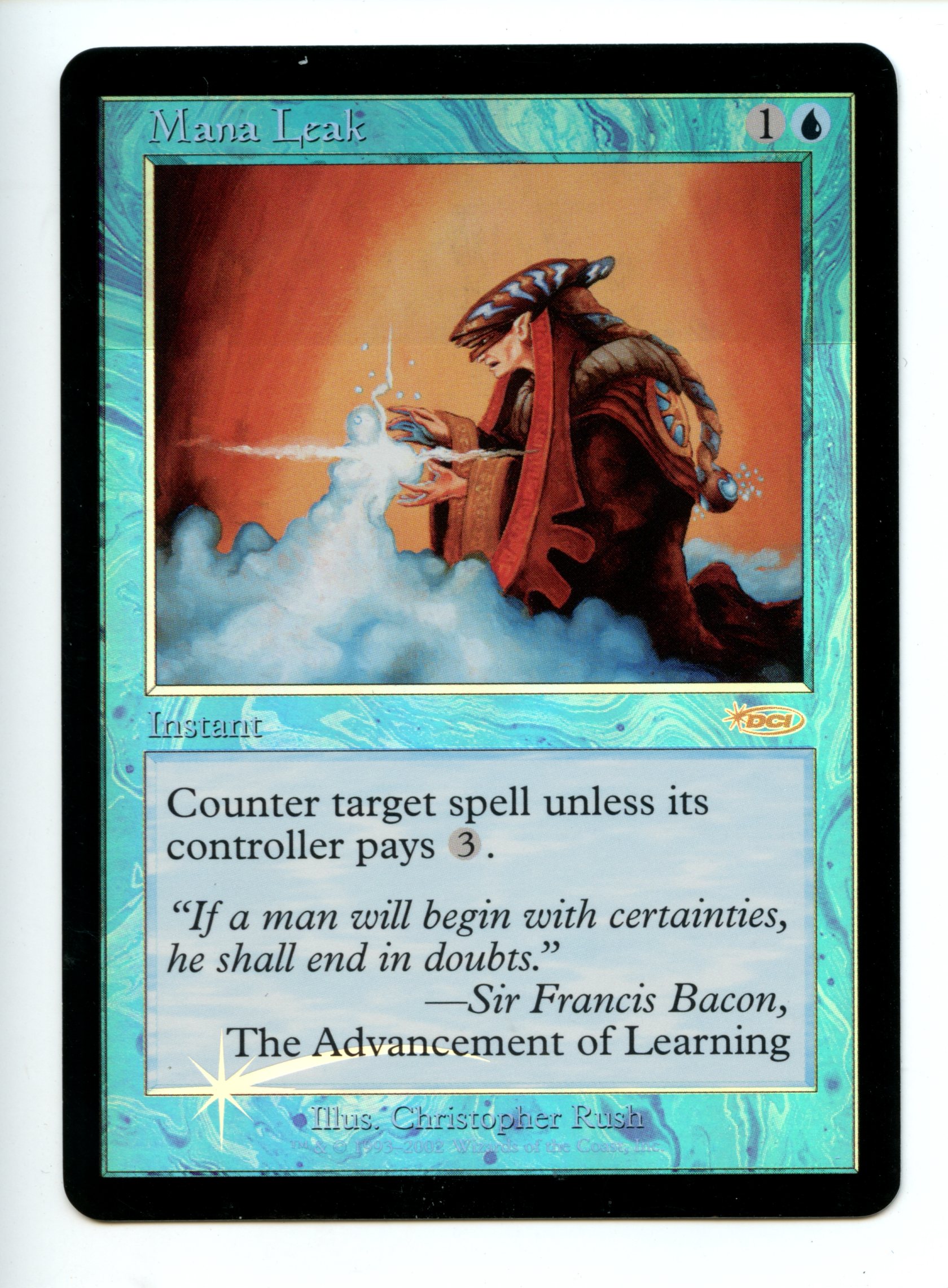 Magic The Gathering  - Mana Leak  FOIL  - Arena League Promos - Lightly Played 