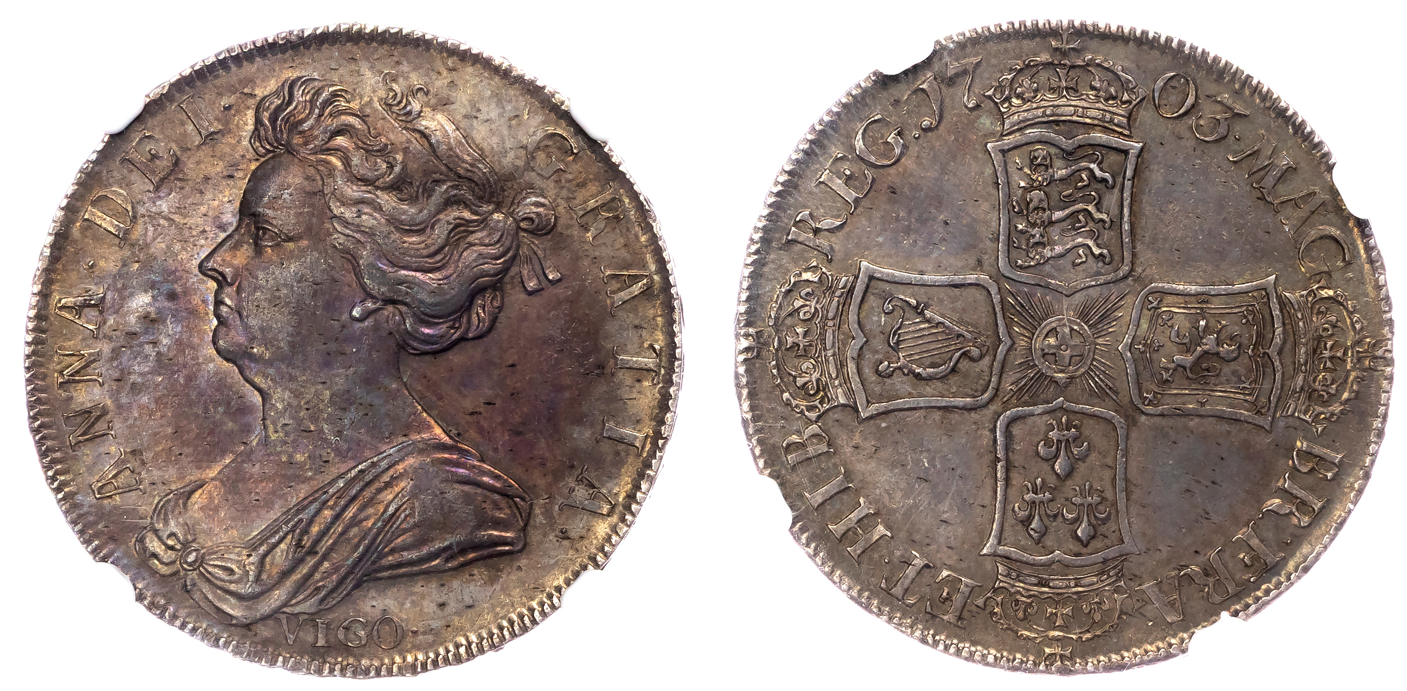 Anne (1702-14), Halfcrown, 1703, VIGO.