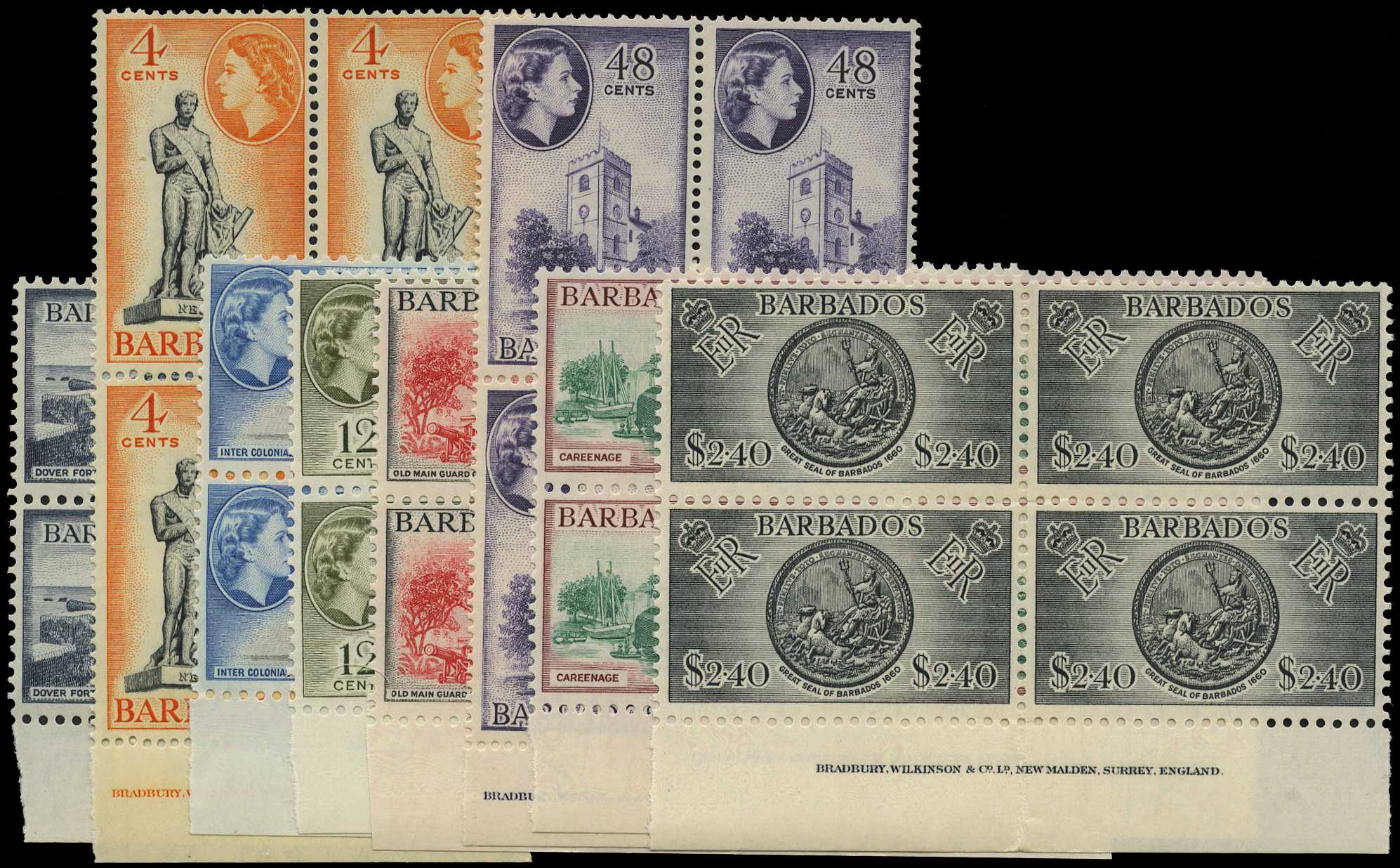 1964-5 watermark W12 set of eight in...