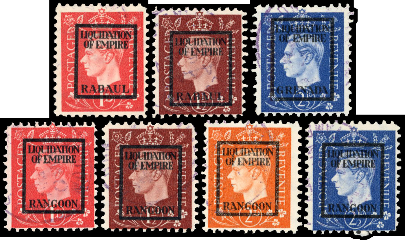 German Propaganda Forgeries; Rabaul, Rangoon and Grenada