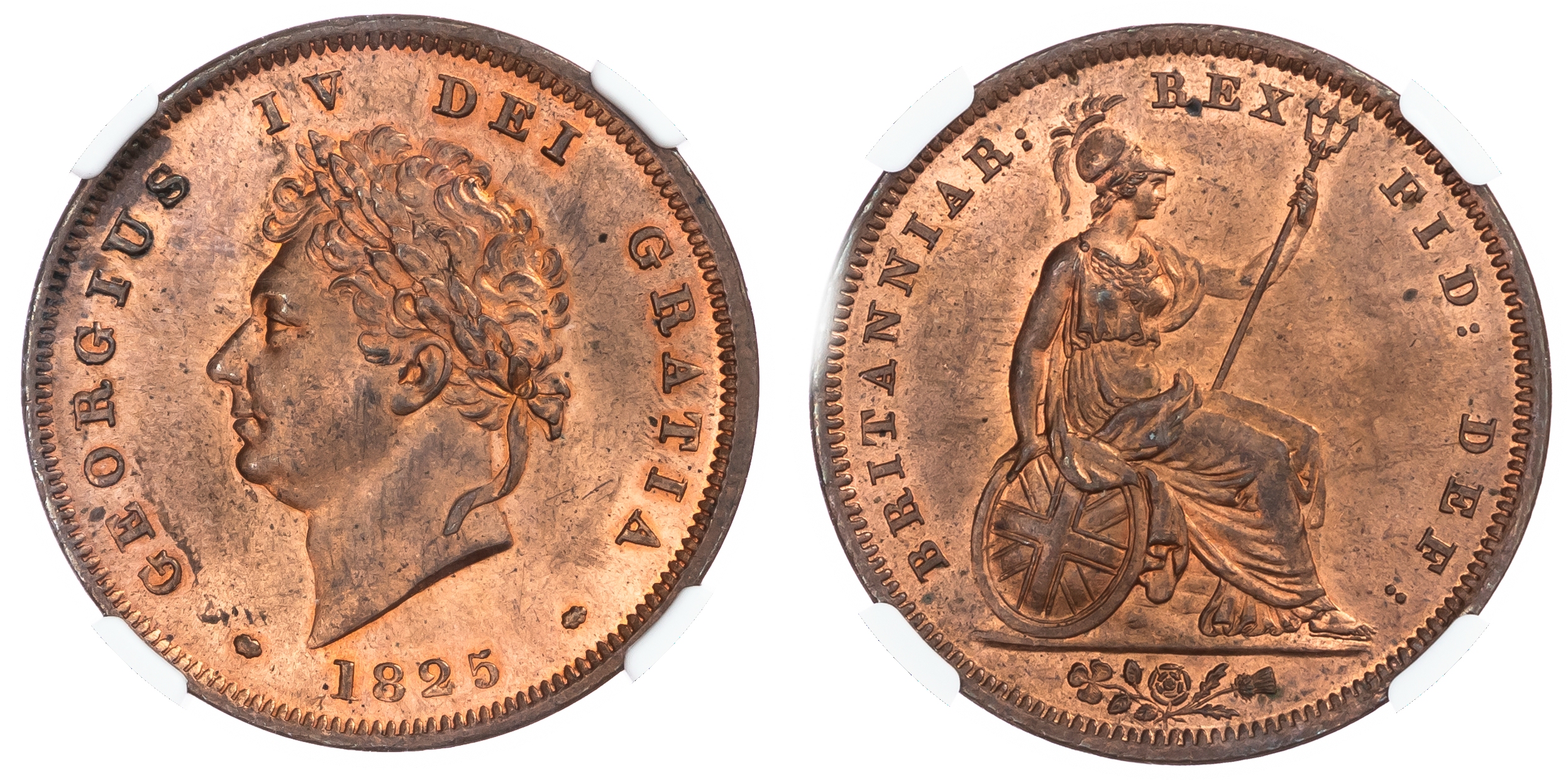 George IV (1820‑1830), Penny, 1825, laureate head