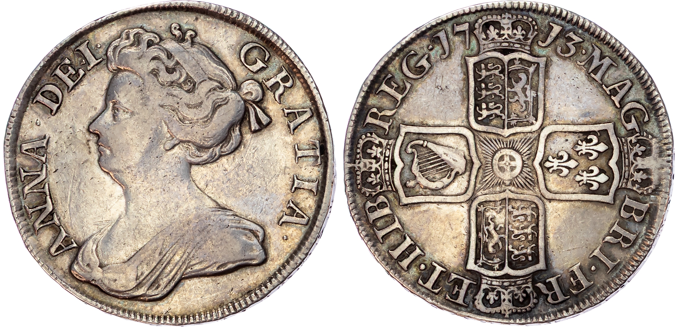 Anne (1702-14) Halfcrown, 1713.