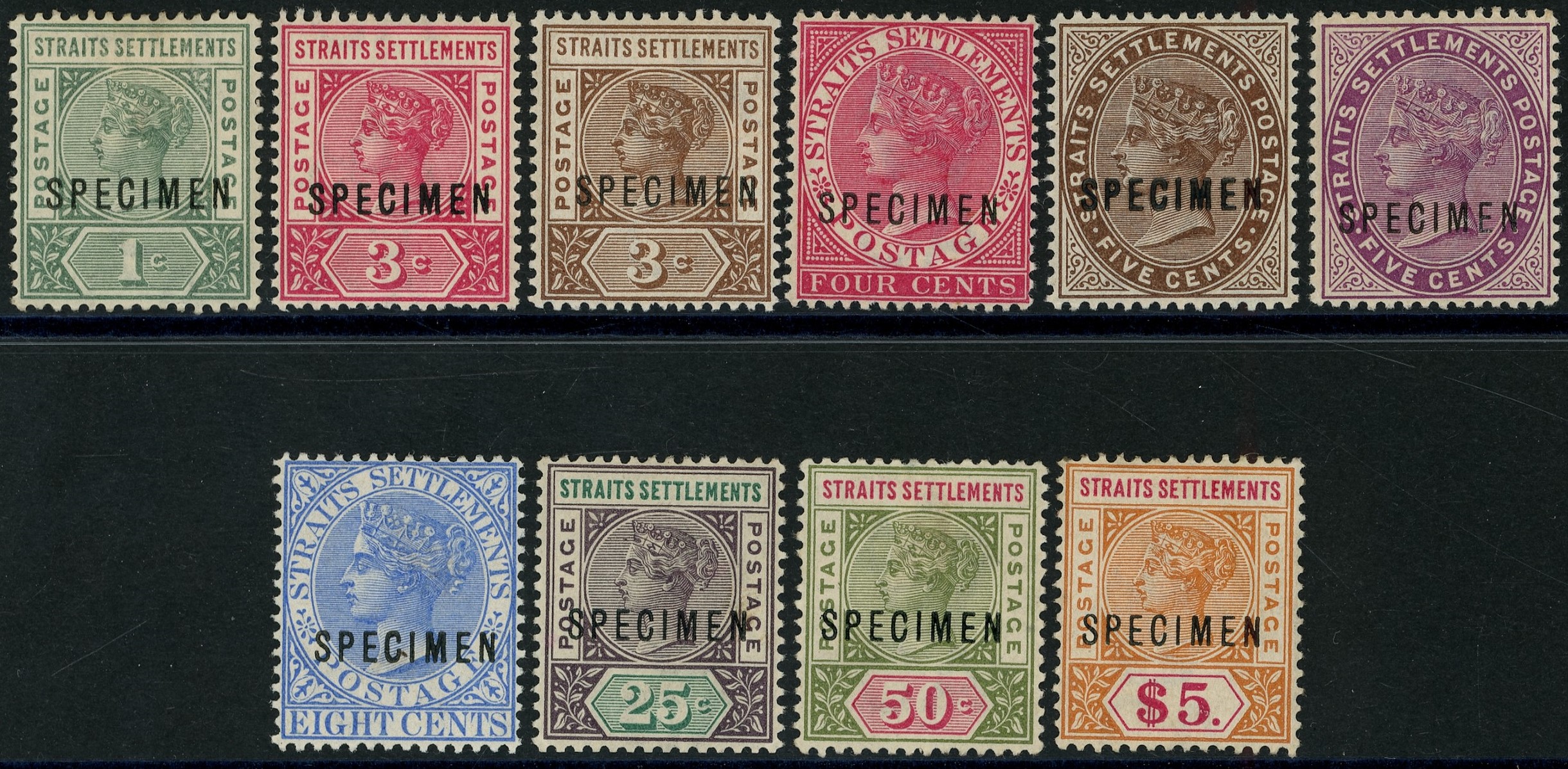 Straits Settlements SG 95s-101s,102s-5s...