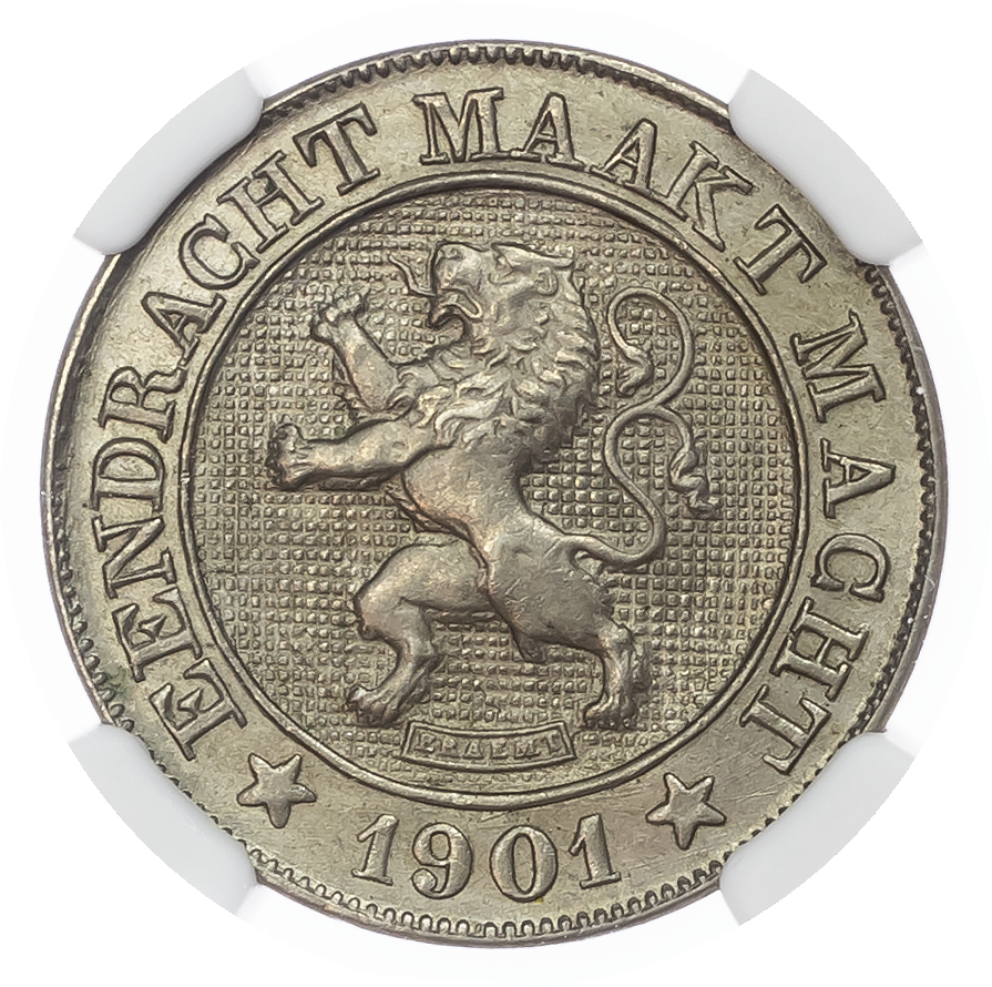 Belgium. Leopold II Cu-Ni 10 Centimes. 1901. Dutch Text. 