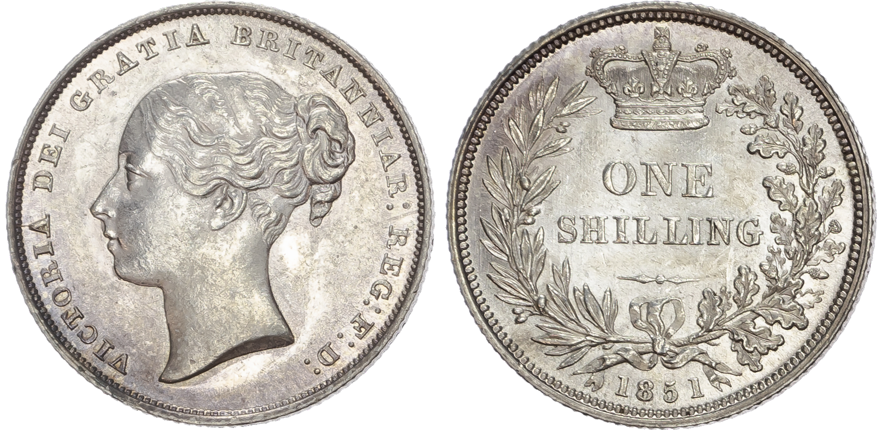Victoria (1837-1901) Shilling, 1851.