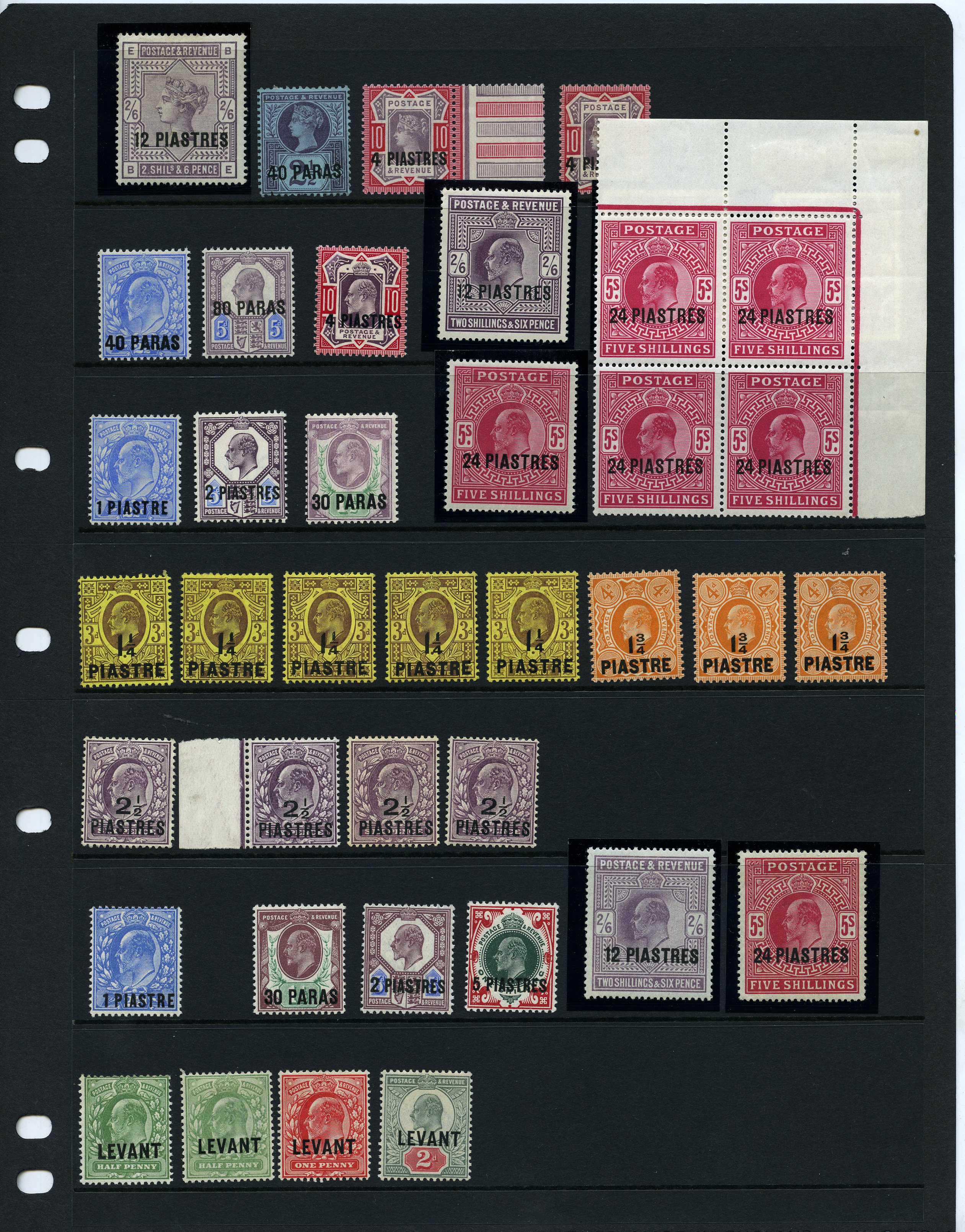 1885-1921 mint collection (72) on two...