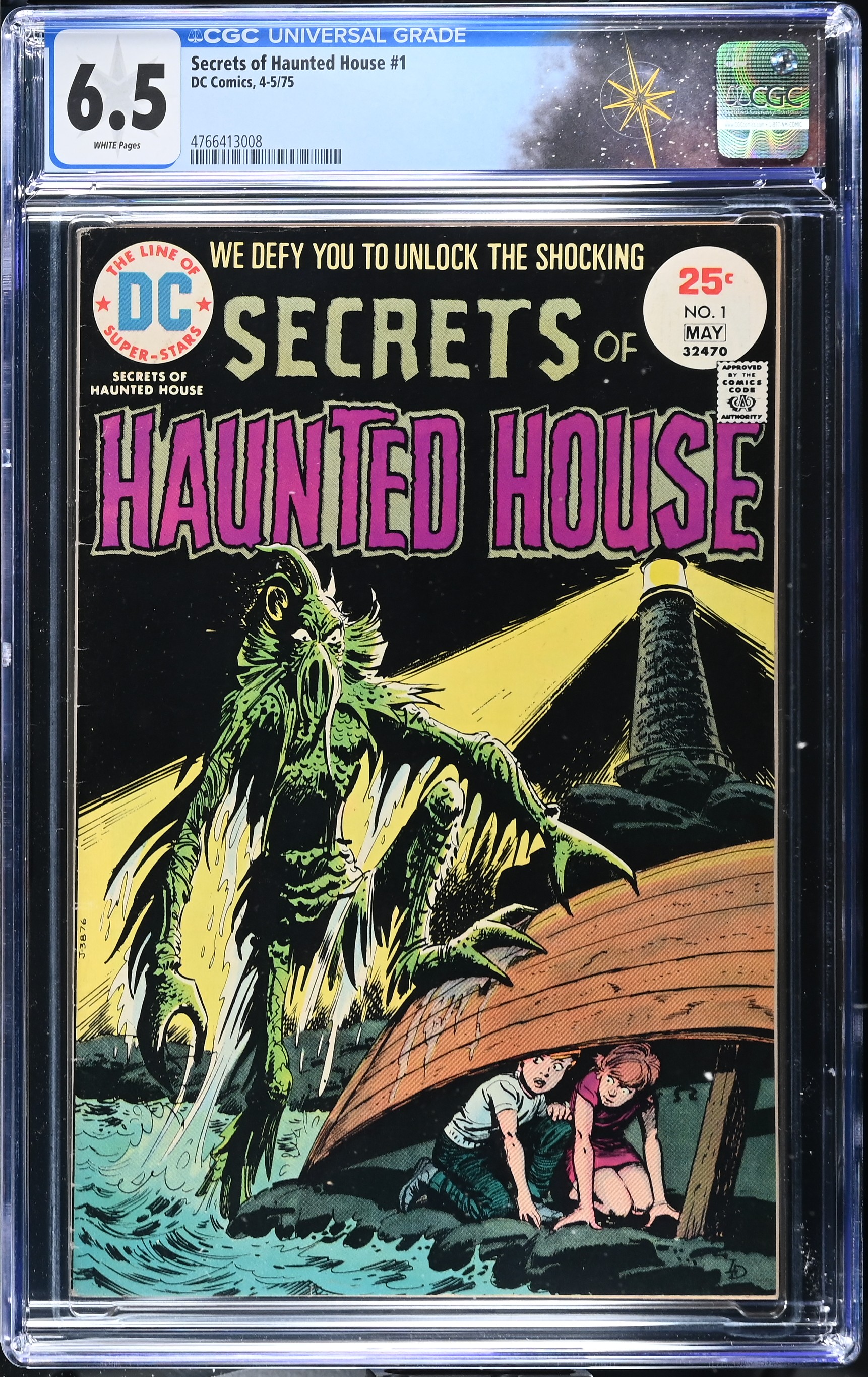 Secrets of Haunted House #1 CGC 6.5 Cover by Luis Dominguez (DC Comics, 1975) White Pages