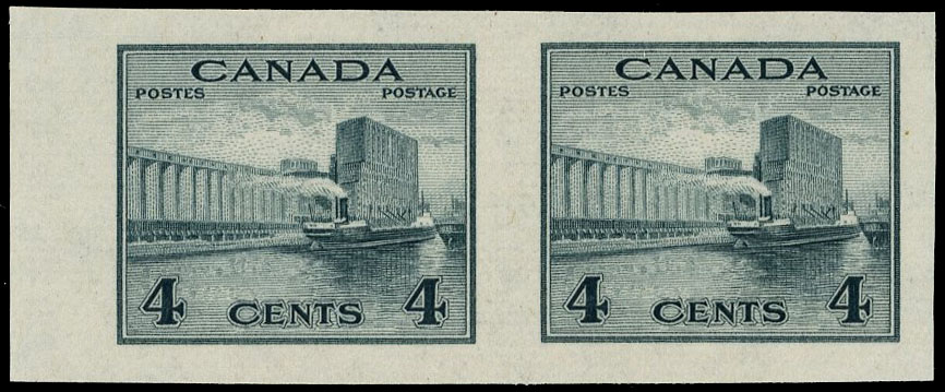 Canada SG 379 imperforate pair mint