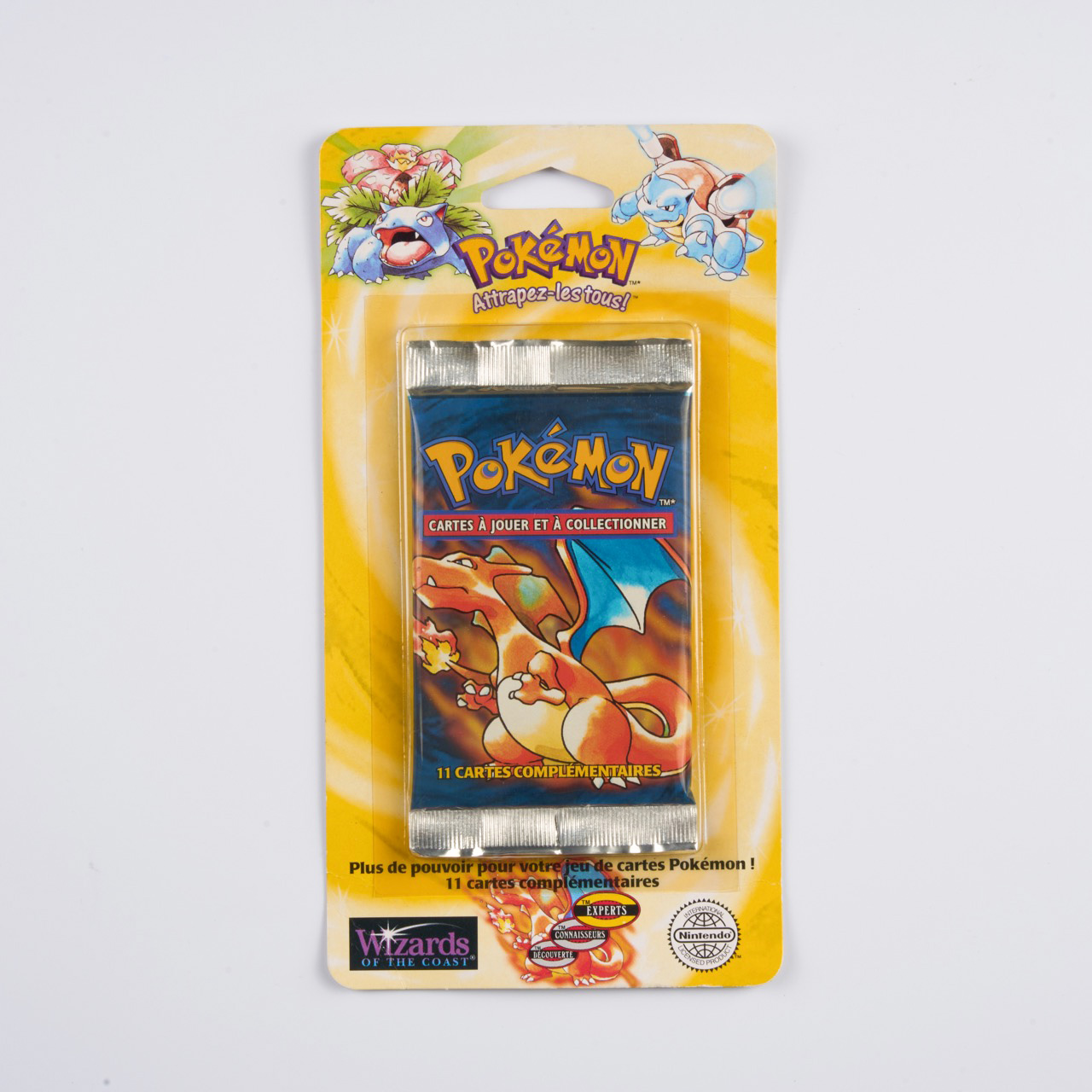 Base Set Blister Pack (French, Unlimited 1999) - Charizard Artwork Factory Sealed