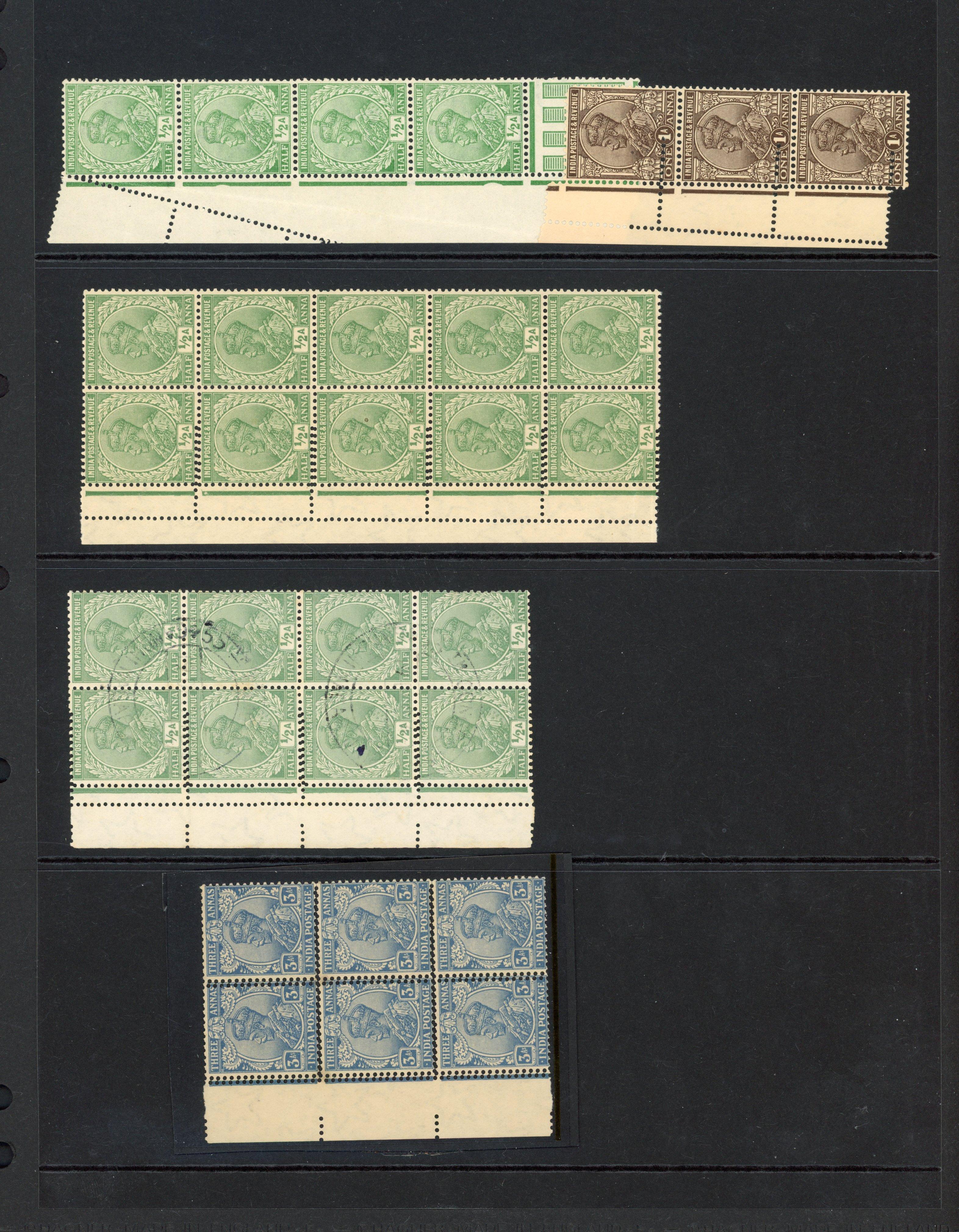 India 1911-33 misperfs group