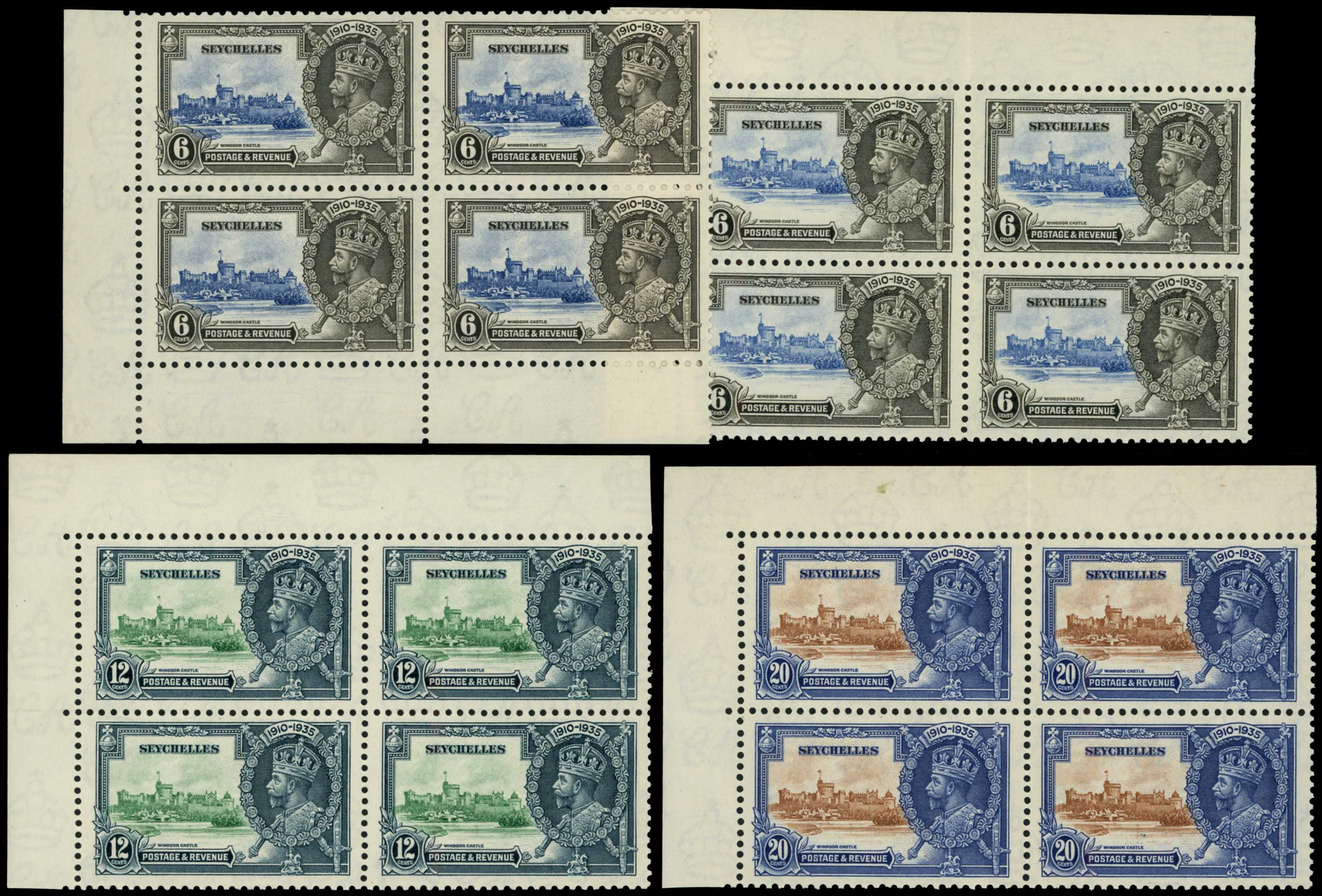 1935 Silver Jubilee selection of four...