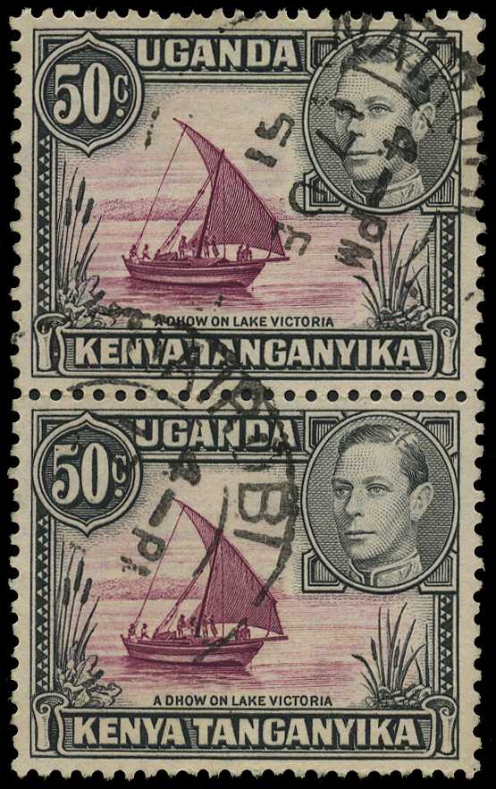 1950 50ct purple and black perf 13x12½...