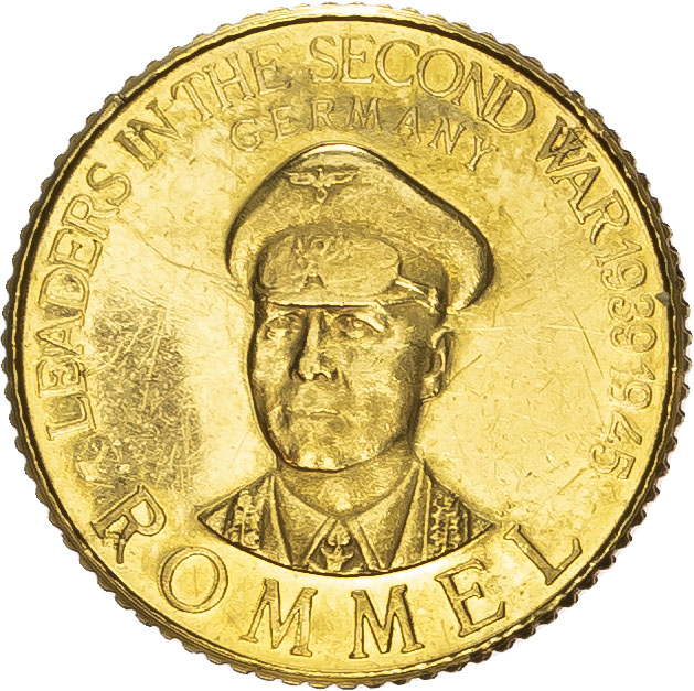 Germany. Leaders of WWII, Rommel AV Medal. Circa 1979-1982. 