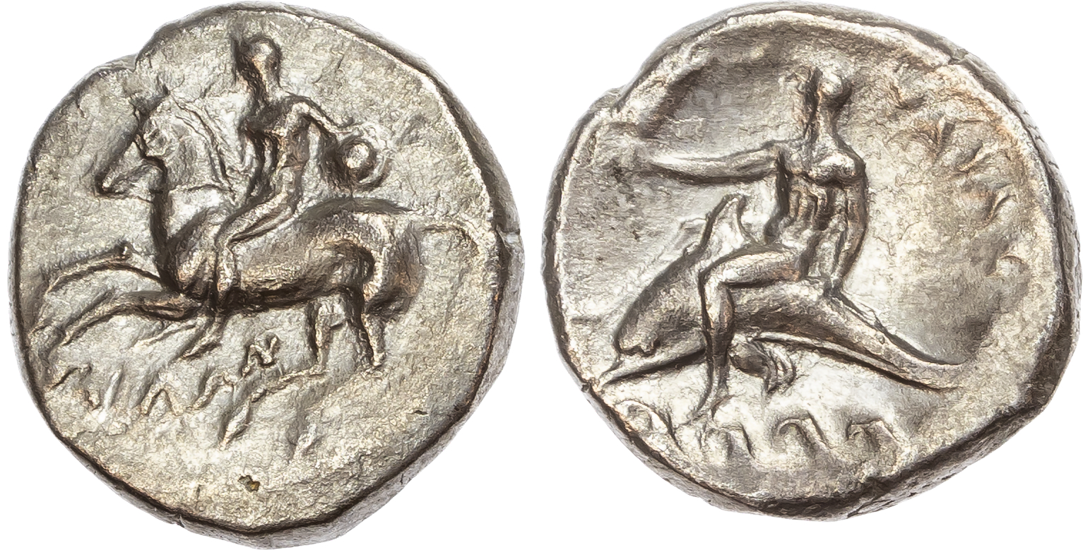 Calabria, Tarentum (c. 280-272 BC) AR Nomos, 7.79g. 