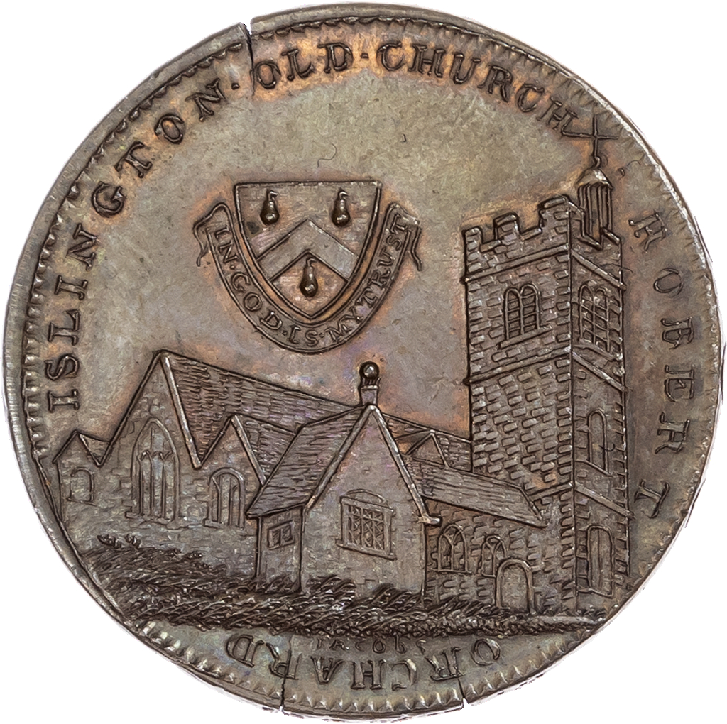 London - Islington, Robert Orchard Halfpenny 1798