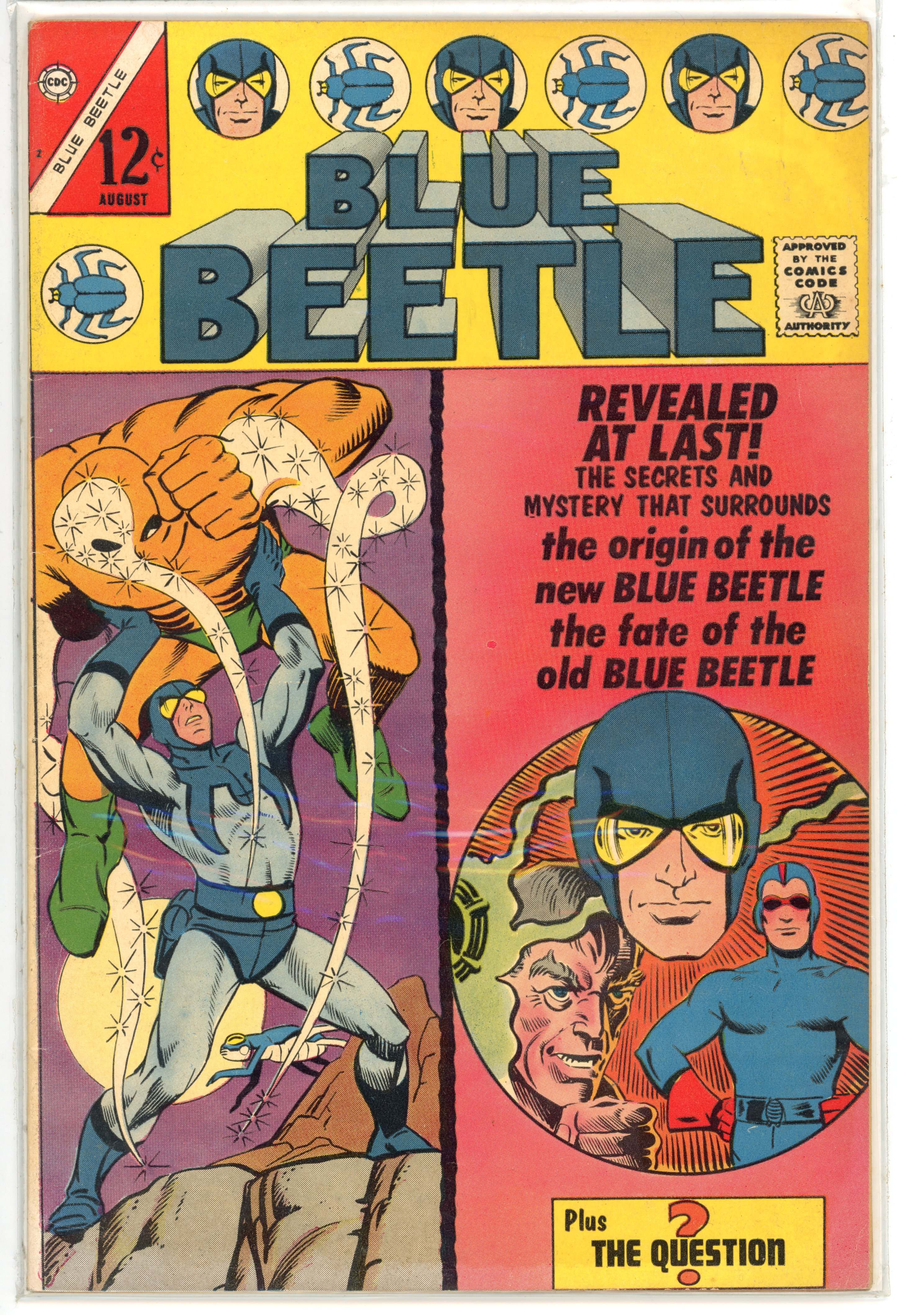 Blue Beetle #2 Origin of the Blue Beetle Cover by Steve Ditko (Charlton, 1967)