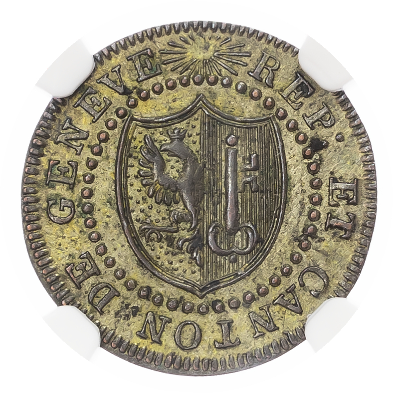 Switzerland, Cantonial. Geneva Bi 1 Sol. 1817H. 
