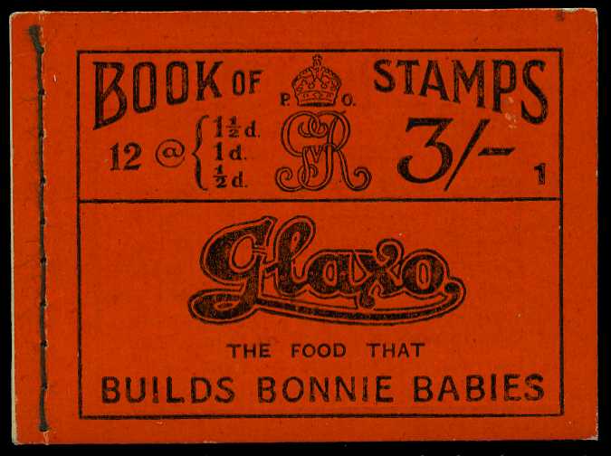 1918 (October) 3/- booklet (#1), mixed...