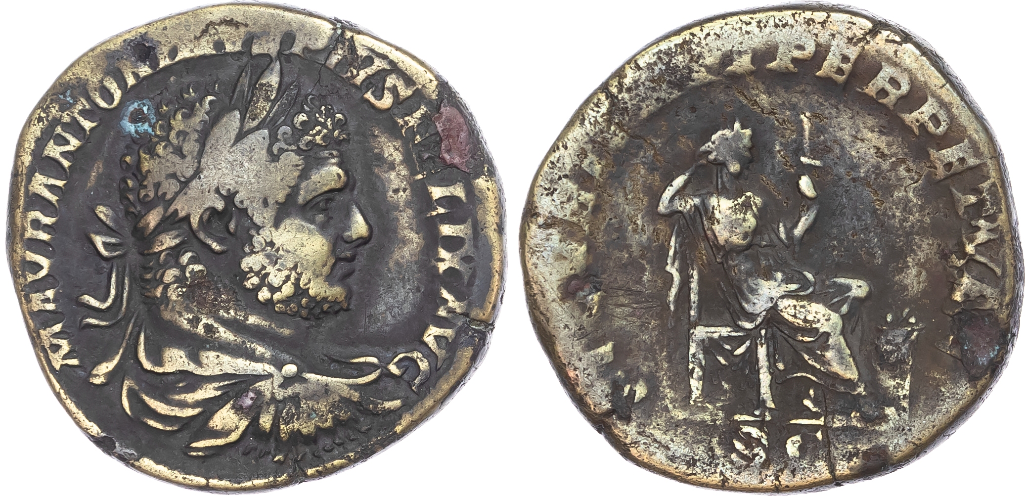 Caracalla (AD 211-217) AE Sestertius, Rome, 20.70g. 