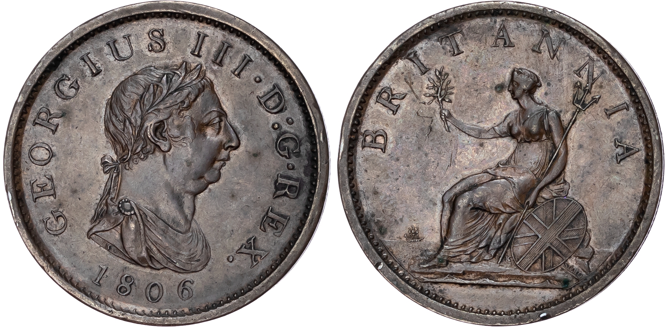 George III (1760-1820), Penny, 1806