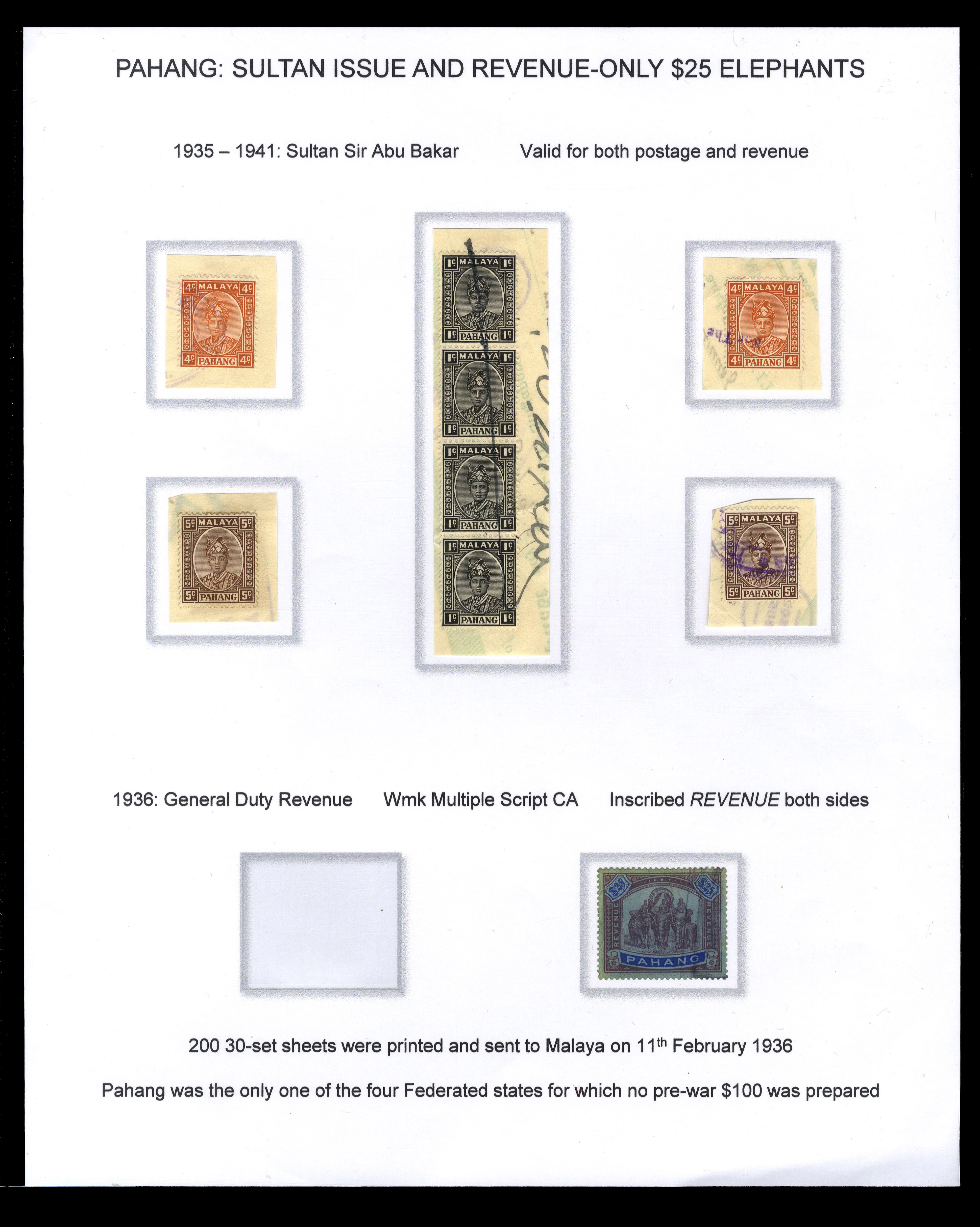 Pahang Revenues 1929-59 small group