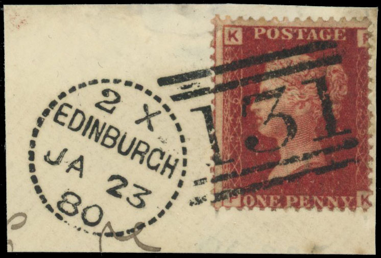 1879 1d Rose-red (Deep Shape) Pl.225. Used