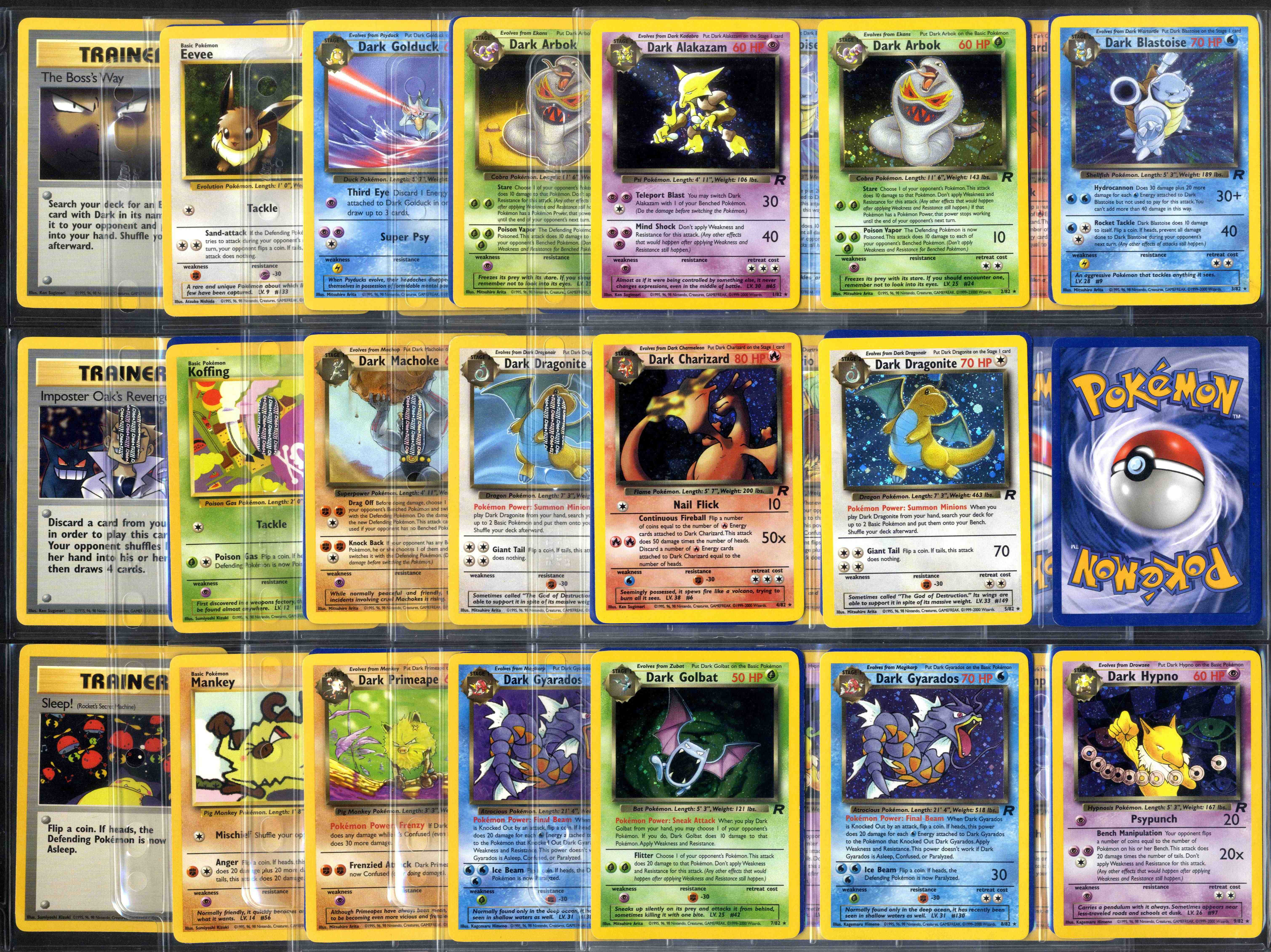 Team Rocket Unlimited - Near Complete Set 79/82 + Dark Raichu Secret Rare