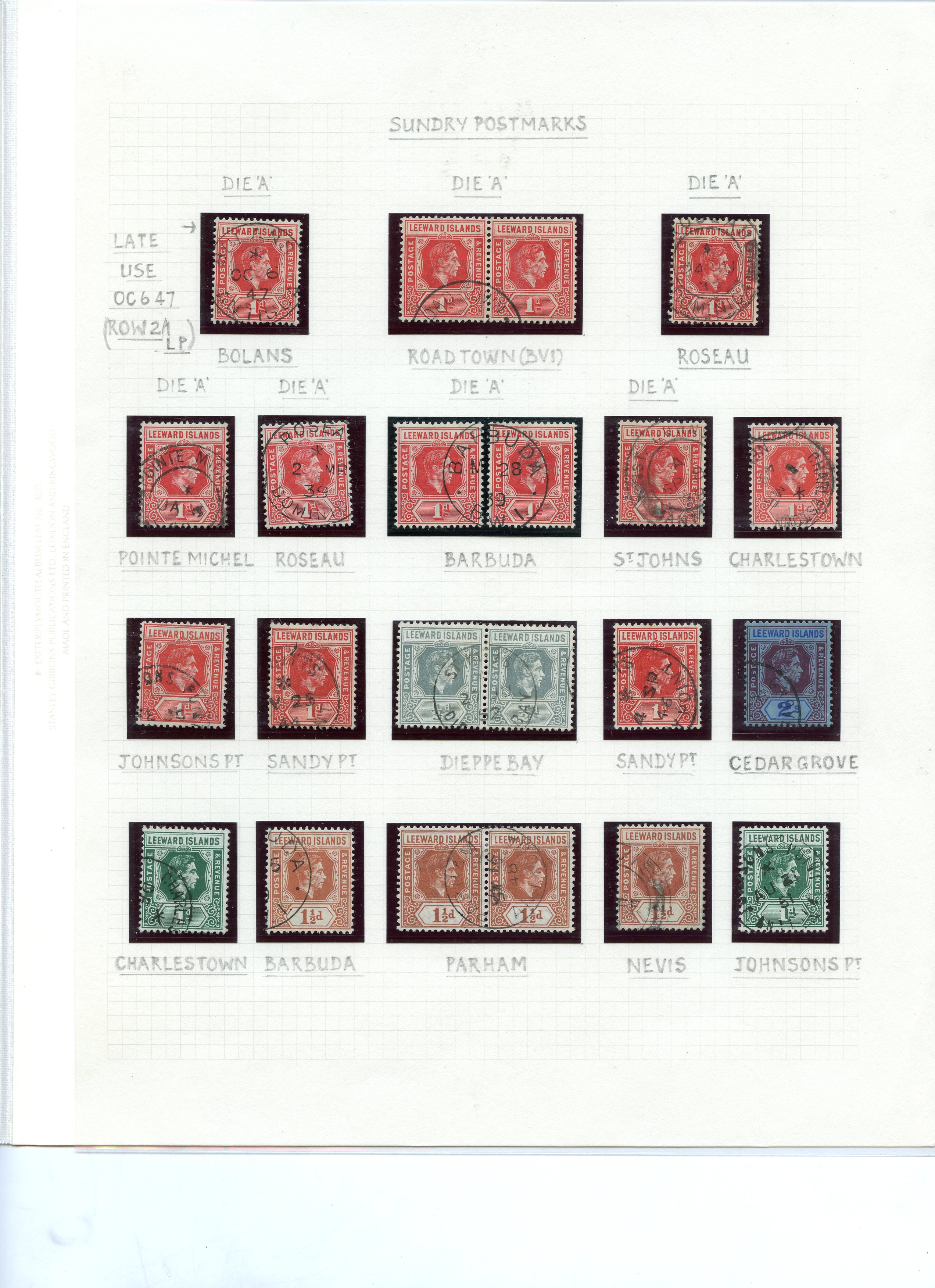 Leeward Islands KG VI period...