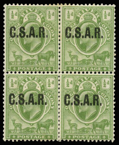 ORANGE FREE STATE SG RO1 1905 ½d CSAR B4 LPOG