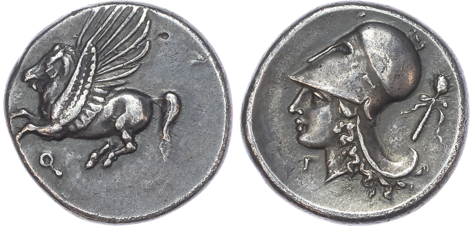 Corinthia, Corinth (c. 345-307 BC) AR Stater, 8.44g.