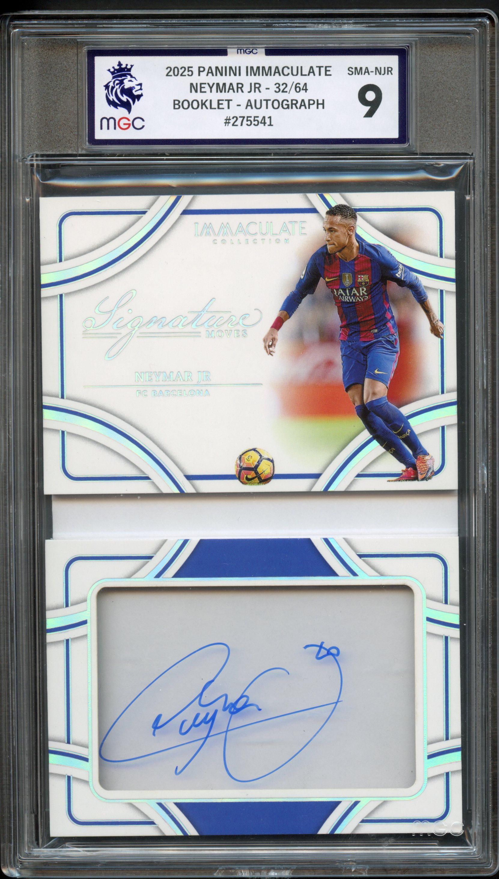 2025 PANINI IMMACULATE NEYMAR JR 32/64 BOOKLET AUTO #275541