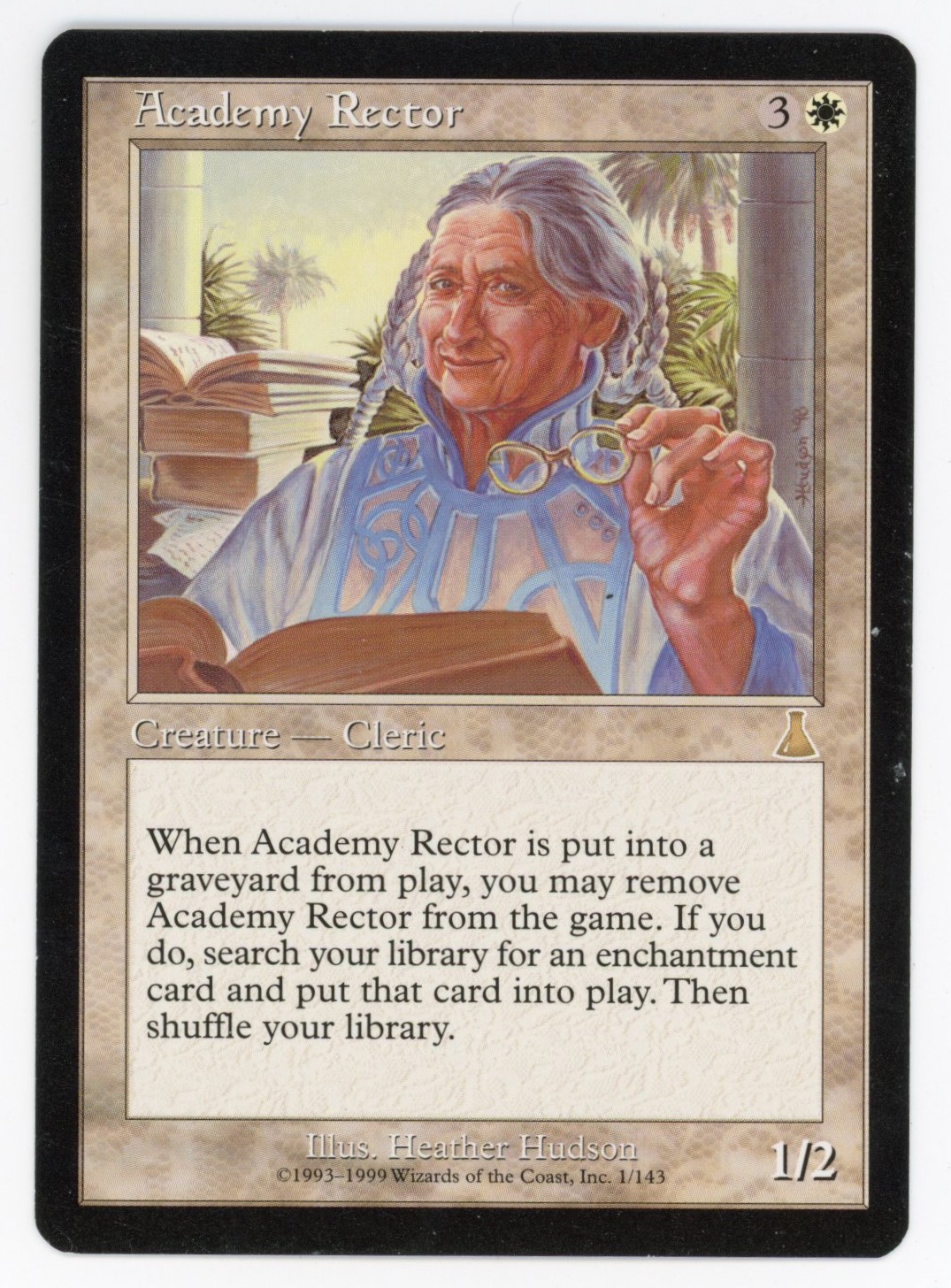 Magic The: Gathering  - Academy Rector   - Urza's Destiny  - Near Mint