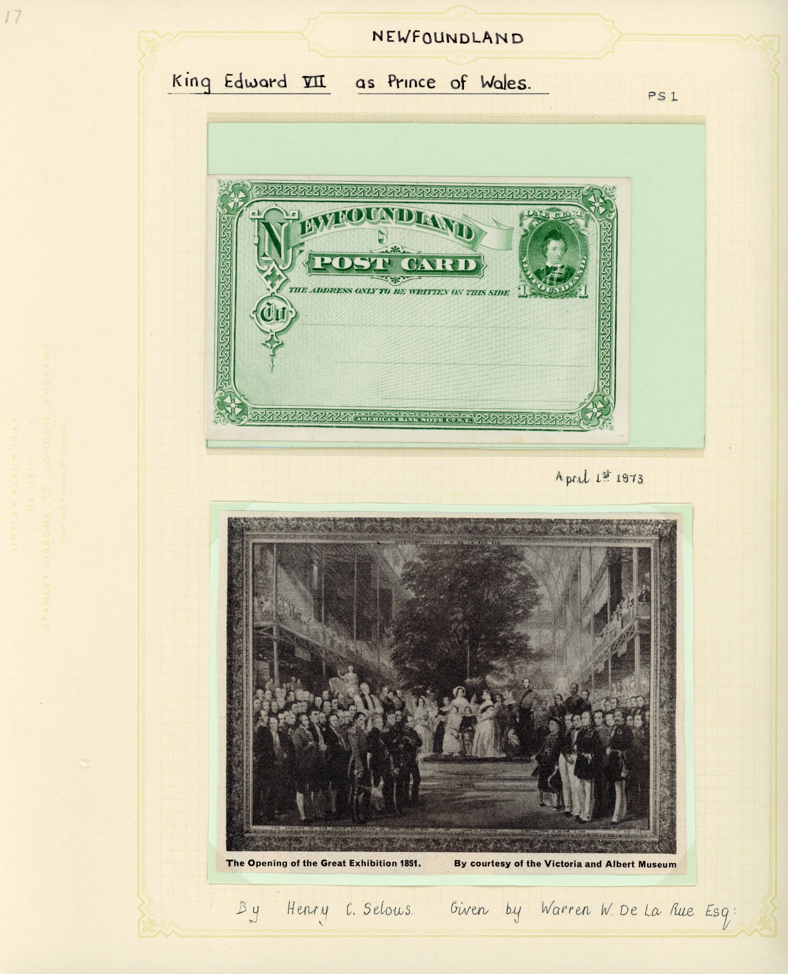 Newfoundland Postal stationery envelopes and cards unused collection
