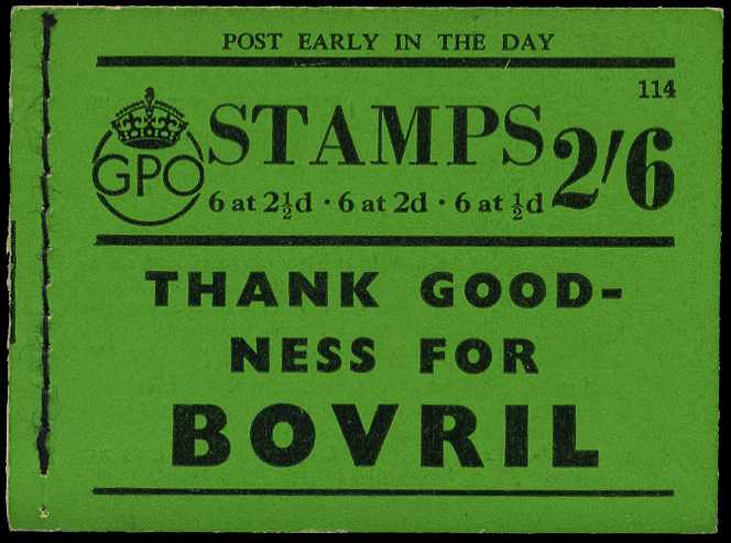 1942 (May) 2/6d booklet (#114), 2½d pane...