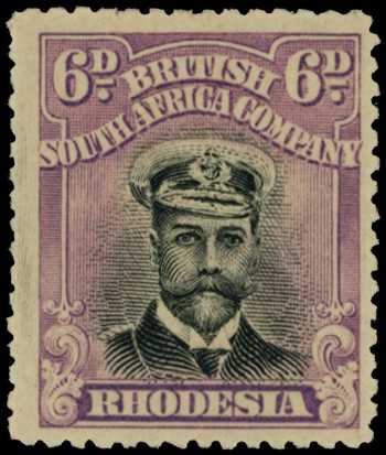 1918-21 6d Head Die IIIB, perf 14, toned...