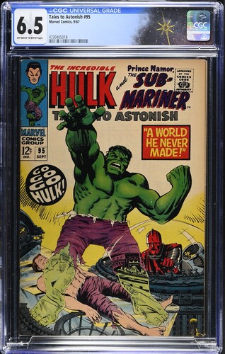 Tales to Astonish #95 CGC 6.5 Marie Severin cover & art (Marvel Comics, 1967) Off-white to white pages